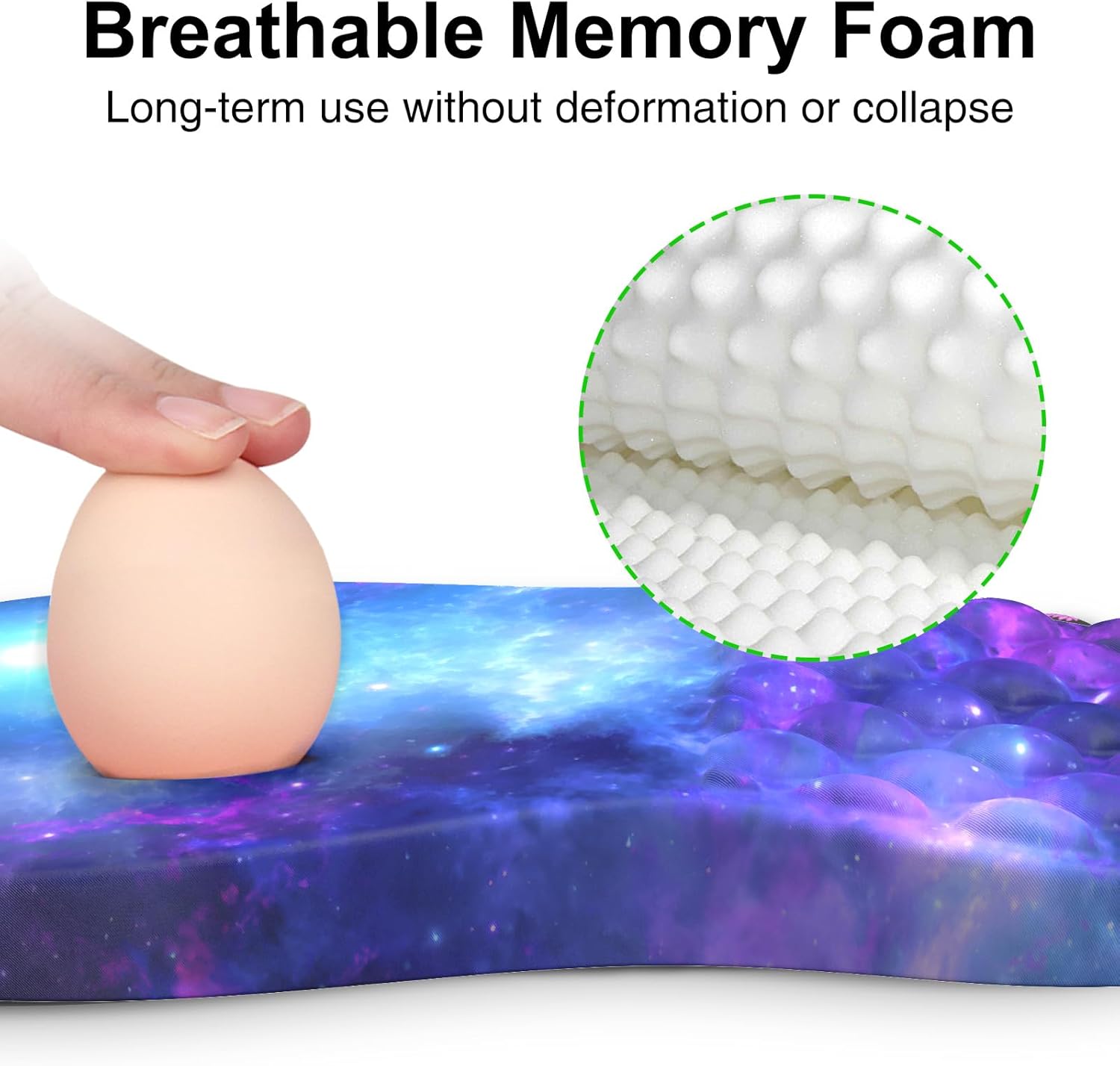 Ergonomic Mouse Pad with Wrist Rest, Gel Mousepad with Memory Foam & Massage Design, Wrist Pain Relief, Non-Slip PU Base, Mouse Pad with Wrist Support for Gaming, Office, Desk (Galaxy, 12x8 inch) 3 71ug+w1qcnL. AC SL1500 - northernschoolofshiatsu.co.uk