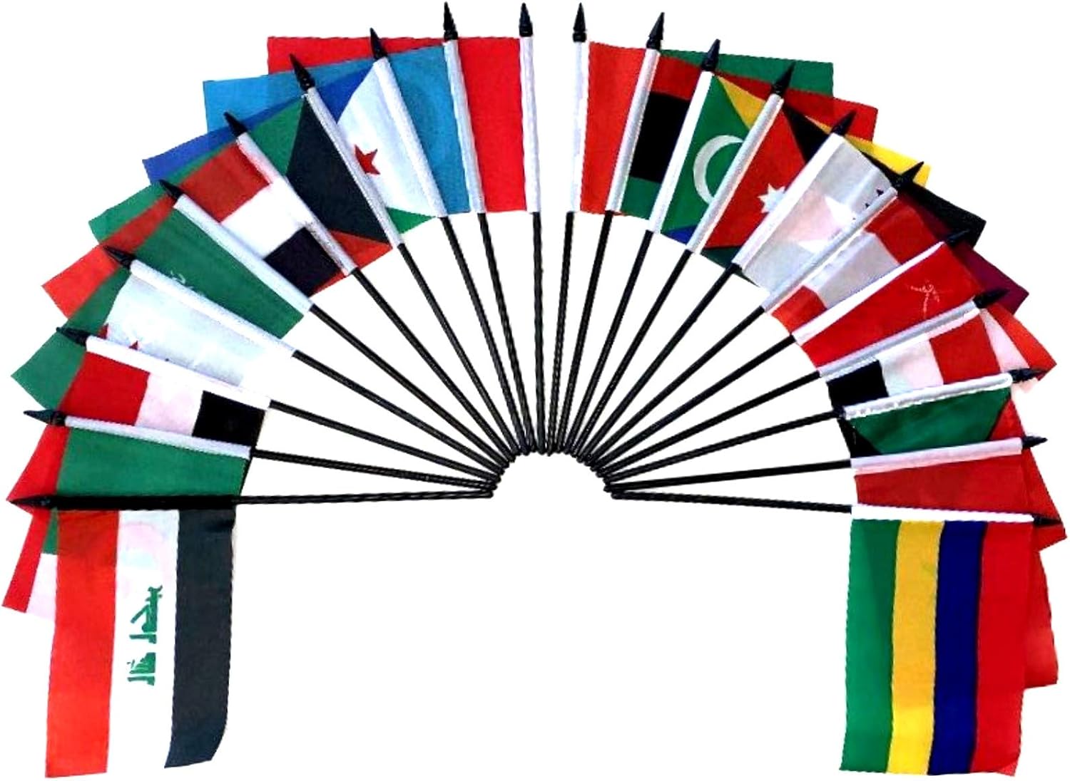 ARAB LEAGUE WORLD FLAG SET-22 Polyester 4"x6" Flags, One Flag for Each Country in the Arab League Flag Centerpiece, 4x6 Miniature Desk & Table Flags, Small Mini Stick Flags BASES NOT INCLUDED 9 71unRY390FL. AC SL1500 - northernschoolofshiatsu.co.uk