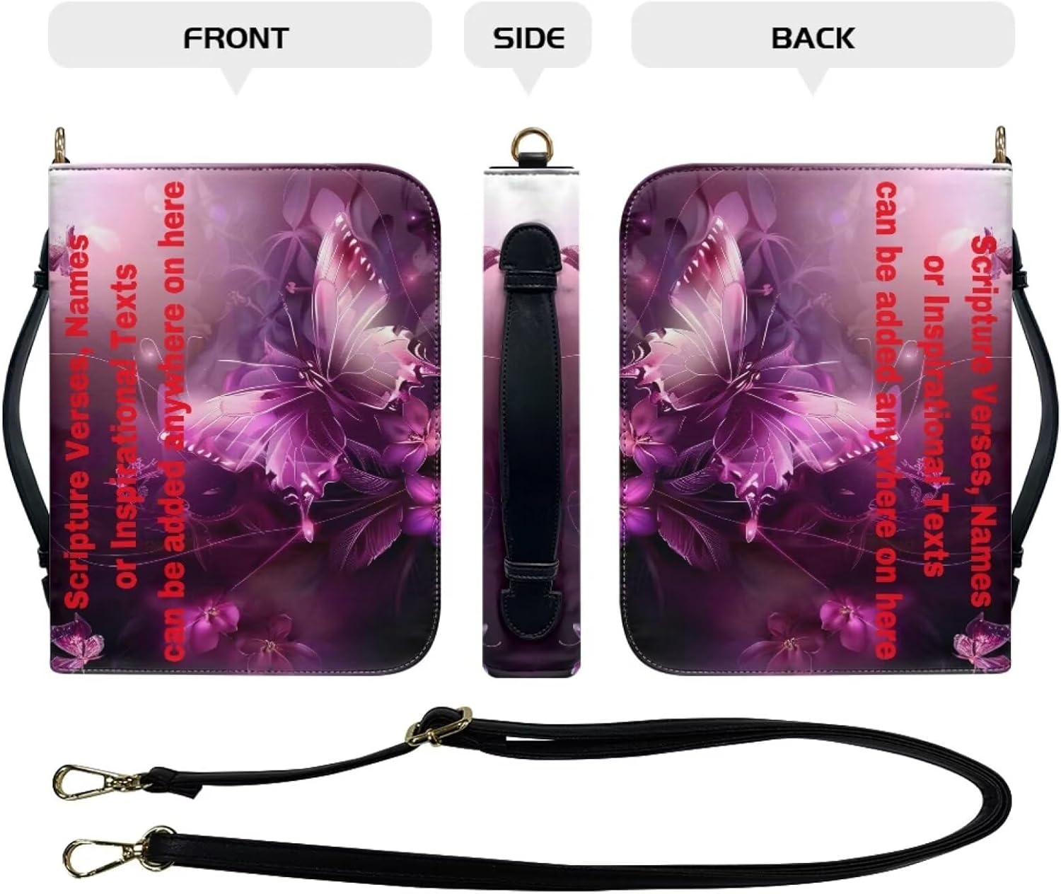 Custom Personalized PU Leather Bible Cover Case for Women,Customized Bible Cases Bible Tote Bag Bible Carrying Case Bible Carrier with Detachable Shoulder Strap,2XL 68 71uq4g6WXJL. AC SL1500 - northernschoolofshiatsu.co.uk
