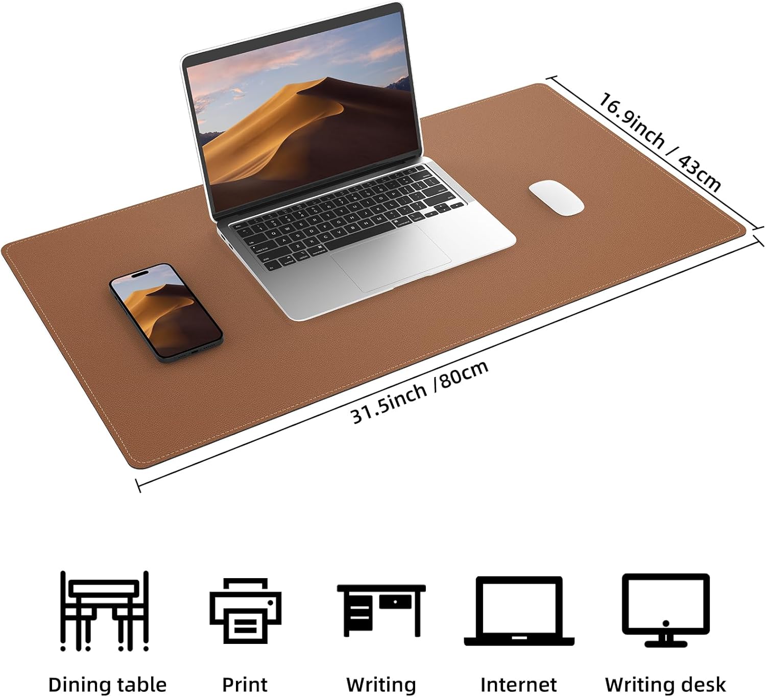 Large Desk Mat 47.2" x 17" Leather Desk Pad Protector with Natural Cork & PU Leather, Non-Slip Office Desk Mat, Large Mouse Pad, Waterproof Desk Blotter pad for Office&Home(Black) 190 71vR6ESQRRL. AC SL1500 - northernschoolofshiatsu.co.uk