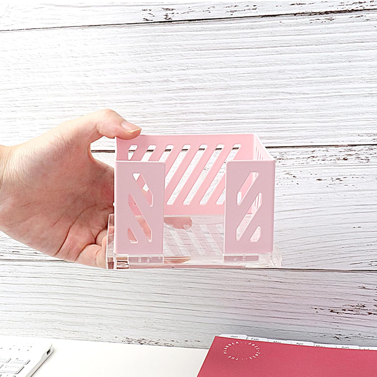 NatSumeBasics Pink Sticky Note Holder Metal Post a Note Holder 3.5" x 3.5" Business Card Holder Dispenser Clear Base for Desk Organizers Accessories Supplies (Pink) 5 71wRNtGI1EL. AC SL1500 - northernschoolofshiatsu.co.uk