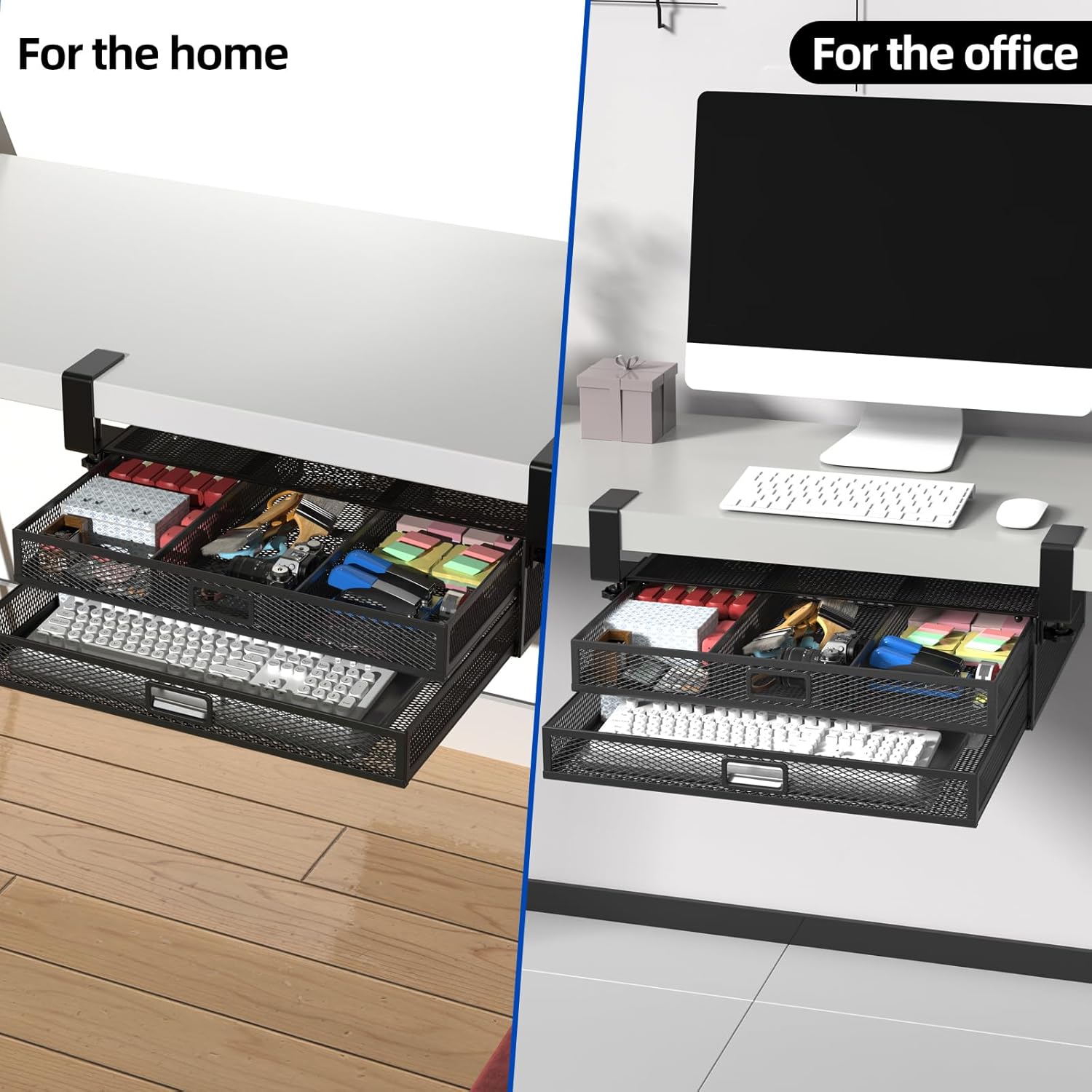 Under Desk Drawer Organizer No Drilling Under Desk Storage Drawer Organizer Metal Under Desk Slide Out Drawer Suitable for Home and Office(Large) 4 71wVy4dCldL. AC SL1500 - northernschoolofshiatsu.co.uk