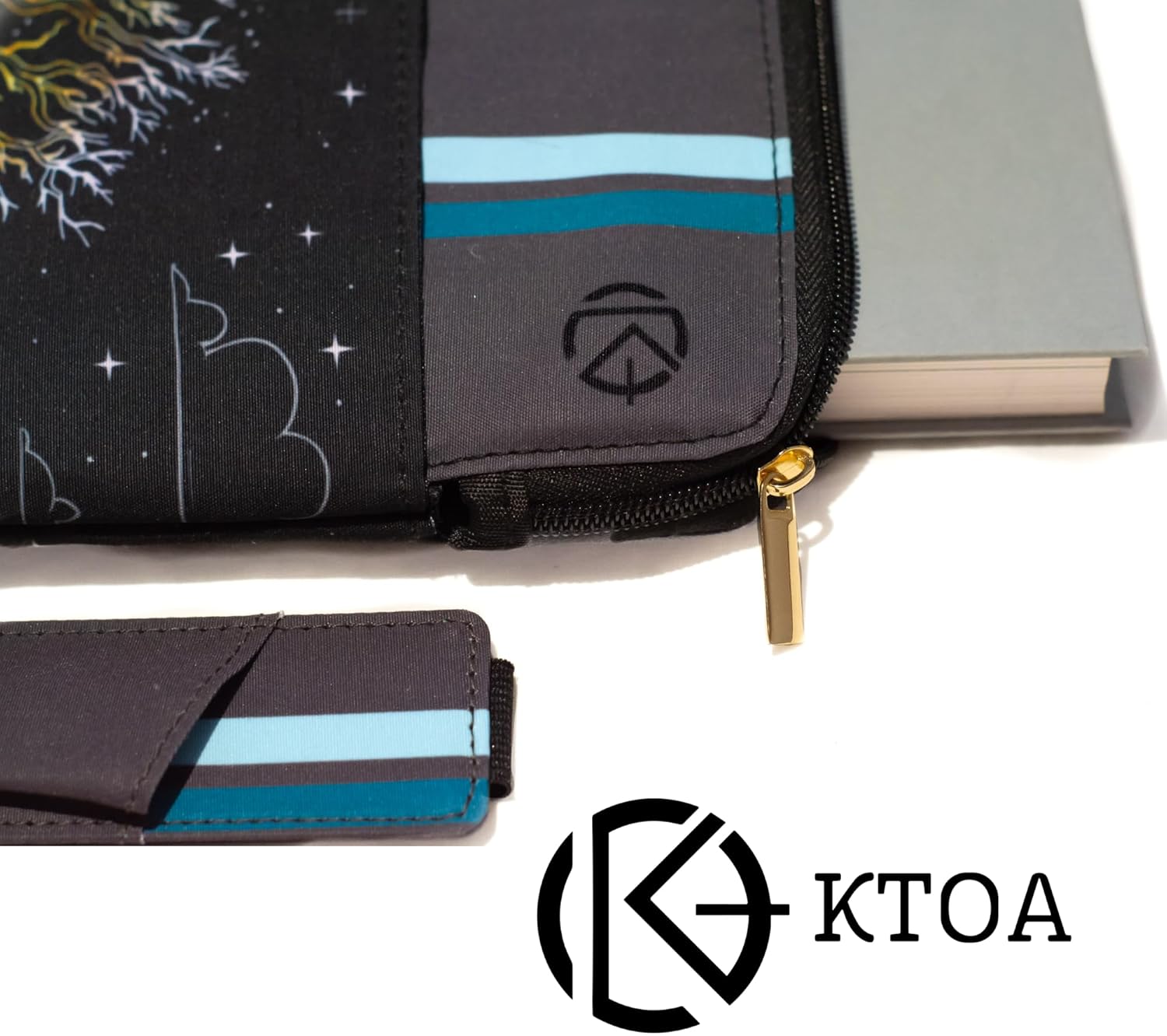 Book Sleeve - Book Lovers Gifts - Book Cover for Paperbacks & Hardcovers, Waterproof & Padded Fabric, Enchanted Forest Design - Bookish Items, Reading Gifts, Book Accessories, Book Protector Sleeve. 8 - northernschoolofshiatsu.co.uk
