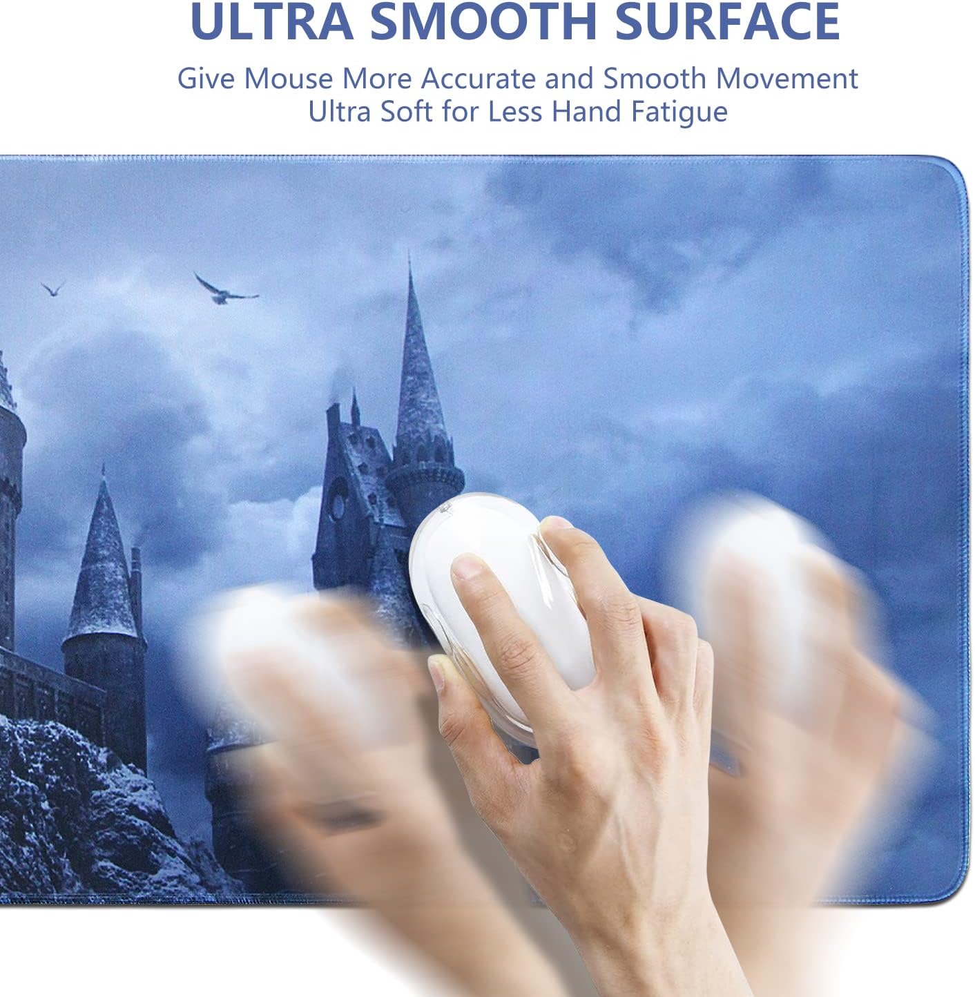 【3 Sizes】 Hog Warts Castle Mouse Pad Extended Gaming Mouse Pad Gifts Large Non-Slip Rubber Base Mousepad Waterproof Keyboard Mouse Mat Desk Pad for Work Game Office Home - 39.5" L*16.8" W 4 71wddUFoBbL. AC SL1500 - northernschoolofshiatsu.co.uk