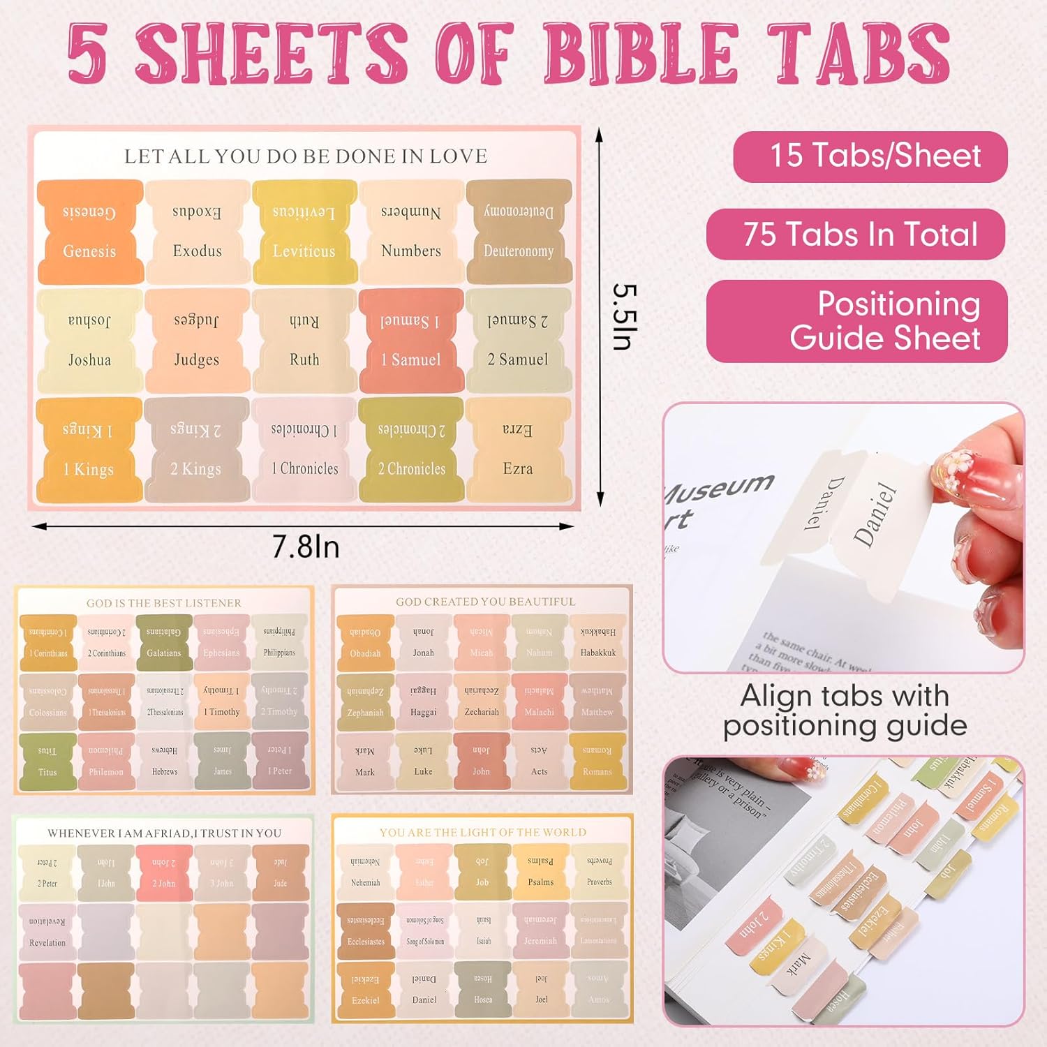 Bible Covers for Women Large Bible Cover Case for Women Durable PU Leather Case with Detachable Wristlet Floral Box with Tabs and Highlighters Accessories Eligion Gifts(Pink) 5 71wkl8l cEL. AC SL1500 - northernschoolofshiatsu.co.uk