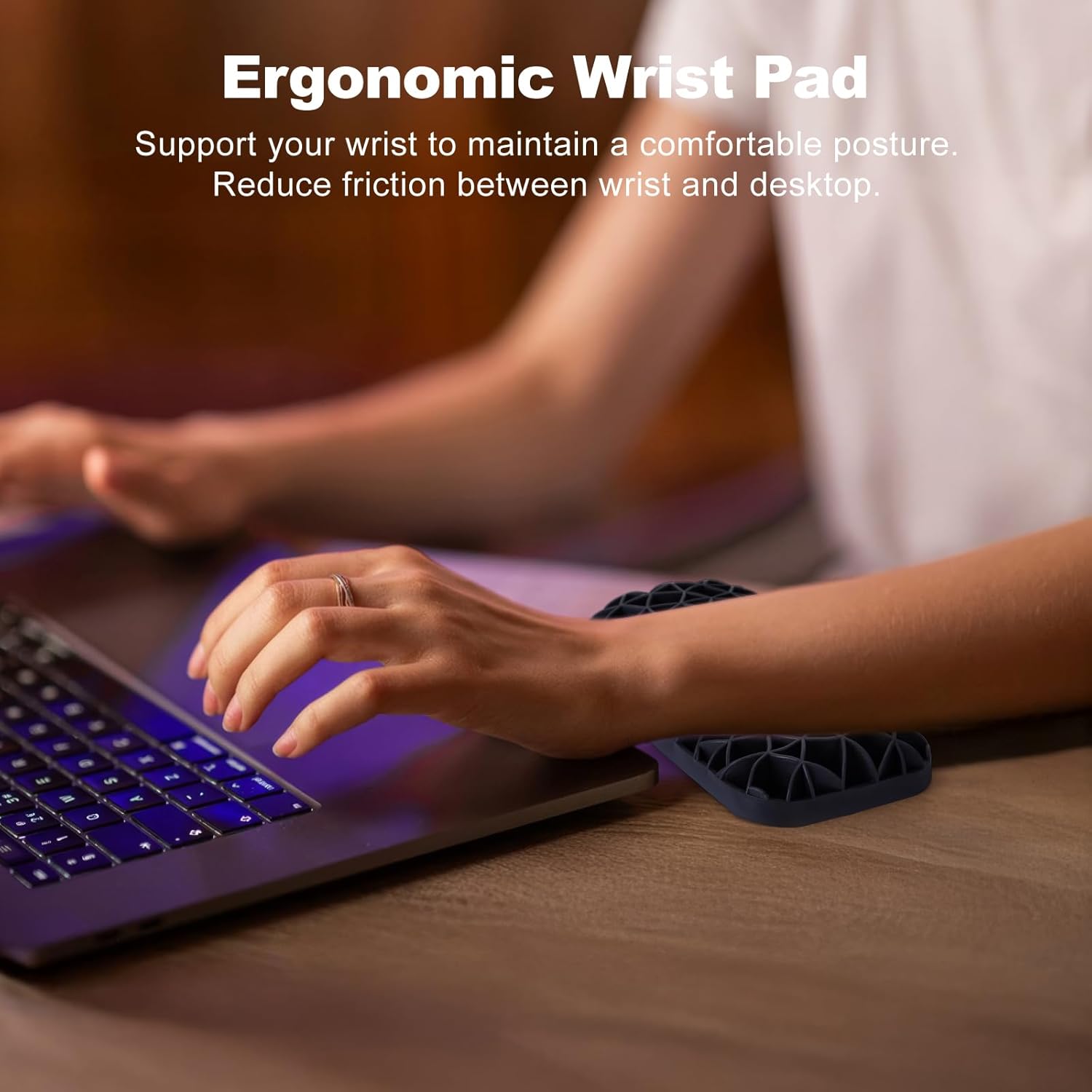 Gel Wrist Rests, Ergonomic Mouse Wrist Pad, Palm Support for Computer Mouse, Upgrade Longer and Wider, Cooling Soft Breathable Desk Wrist Support for Office, Studying, Gaming, 1 PC (Black) 2 - northernschoolofshiatsu.co.uk