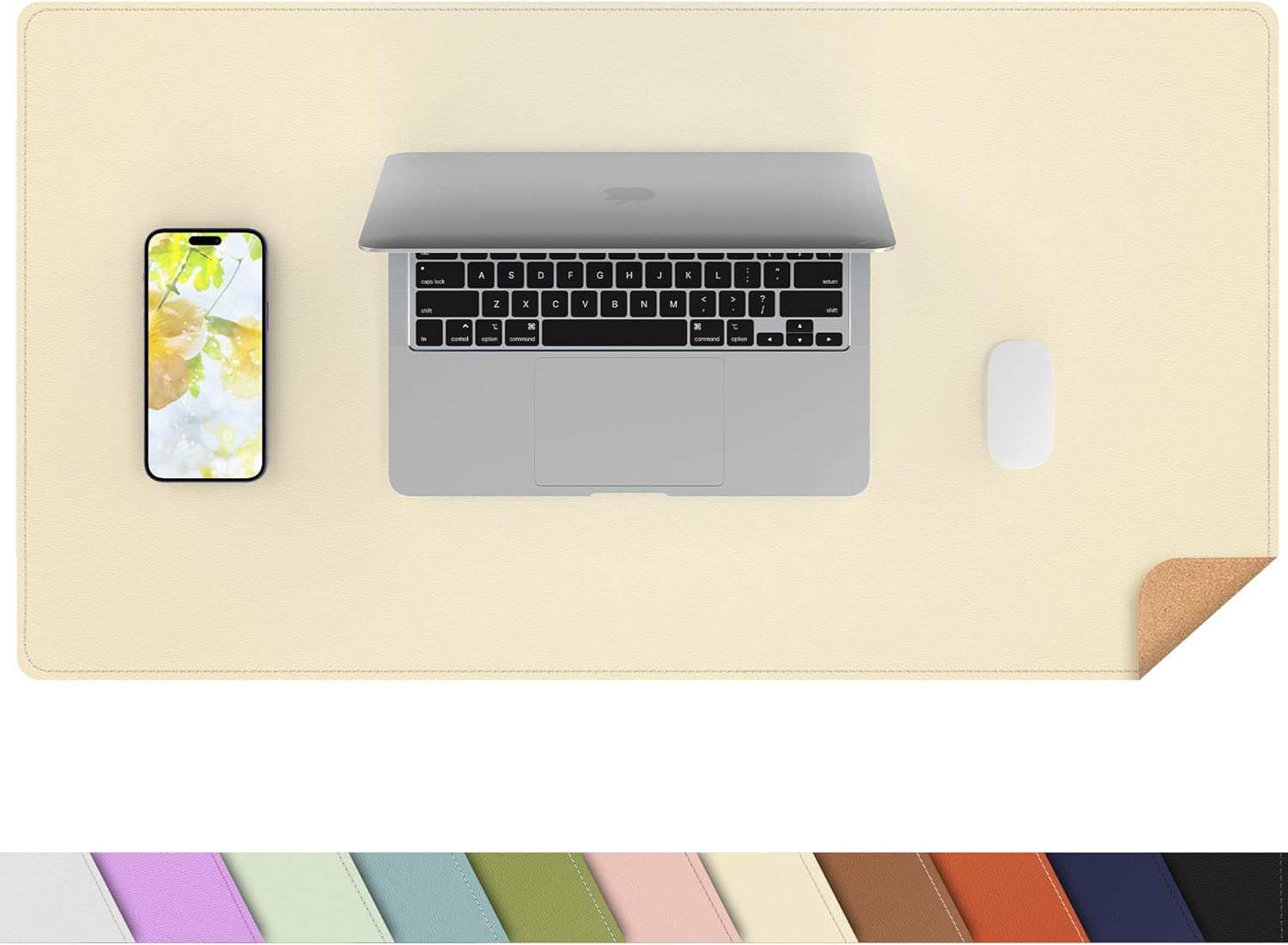 Large Desk Mat 47.2" x 17" Leather Desk Pad Protector with Natural Cork & PU Leather, Non-Slip Office Desk Mat, Large Mouse Pad, Waterproof Desk Blotter pad for Office&Home(Black) 223 71wtkn bhTL. AC SL1500 - northernschoolofshiatsu.co.uk