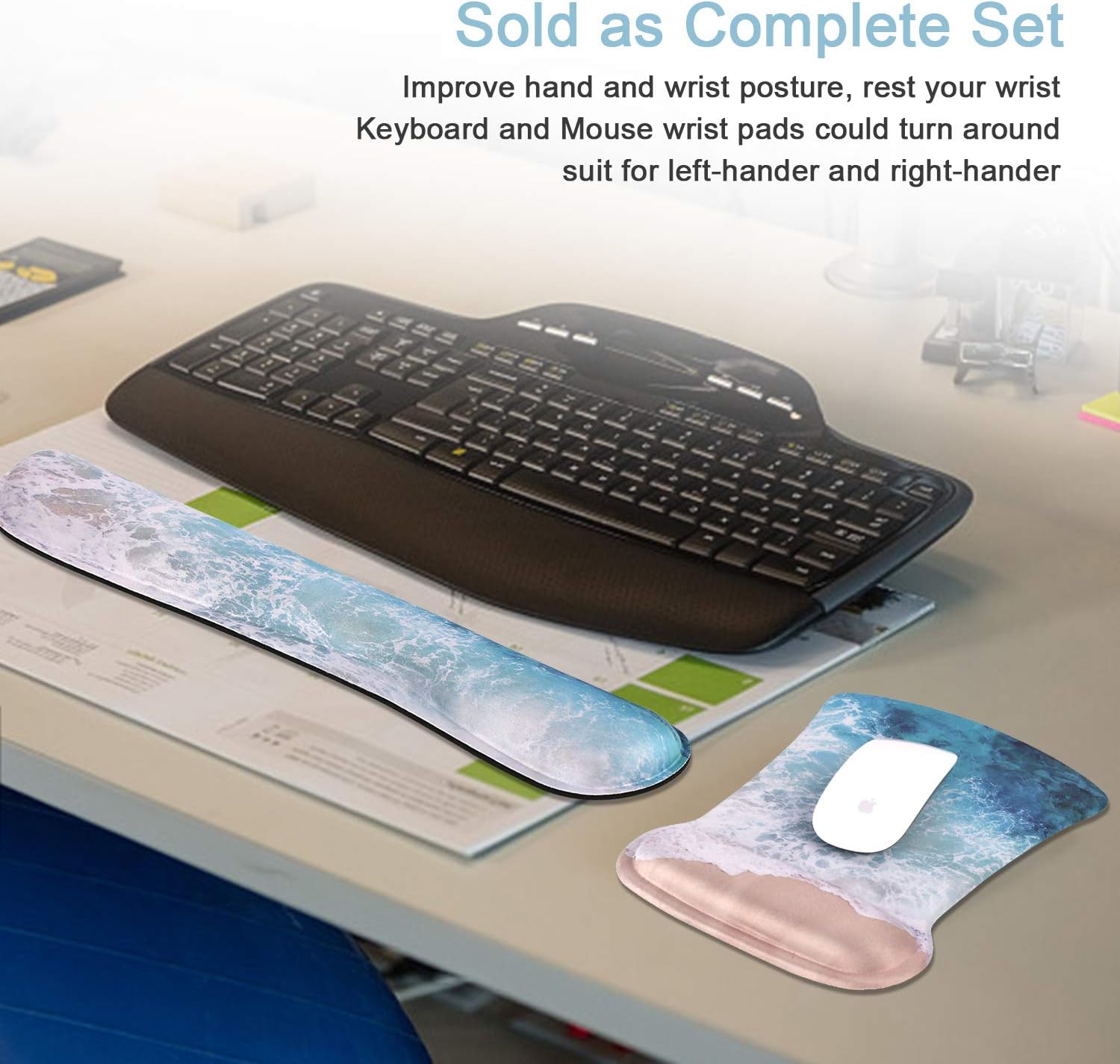 iCasso Ergonomic Mouse Pad with Wrist Rest, Keyboard Wrist Rest Mouse Wrist Rest, Made of Memory Foam, Easy Typing and Relieve Wrist Pain, Perfect for Computer Keyboard Office (A-Honeycomb) 6 71xJxm bz+L. AC SL1500 - northernschoolofshiatsu.co.uk