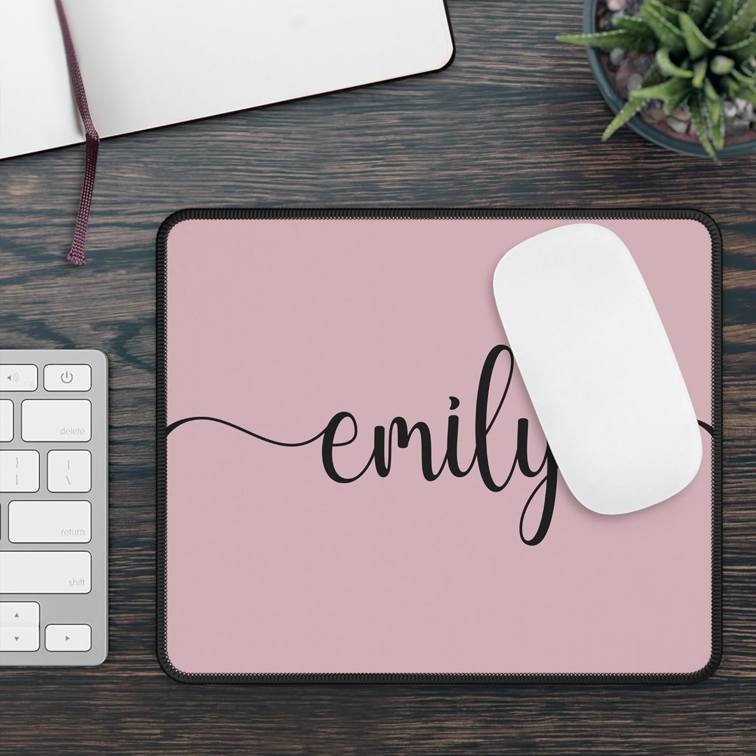 Custom Mouse Pad Personalized Color and Name, Gaming Office Work Desk Mat, 4 Sizes Mousepad, Office Supplies & Gaming Desk Accessories, Desk Matt for Desktop 8 - northernschoolofshiatsu.co.uk