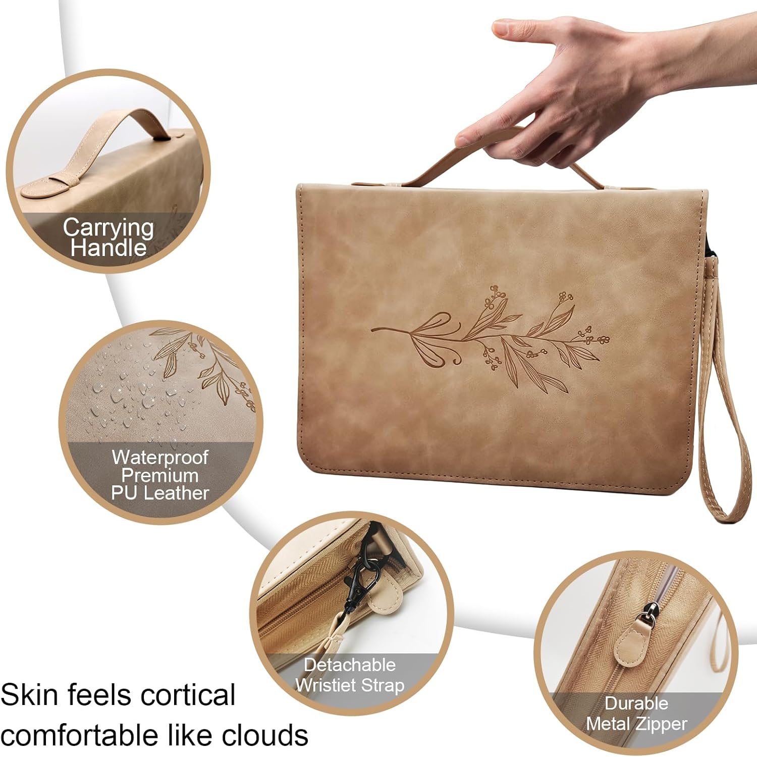 Bible Cover Case for Women, PU Leather Bible Cases, Floral Bible Case for Women w/Storage, Durable Bible Carrying Case for Women w/Detachable Wristlet Strap, Debossed Bible Case 4 71xiG qpatL. AC SL1500 - northernschoolofshiatsu.co.uk
