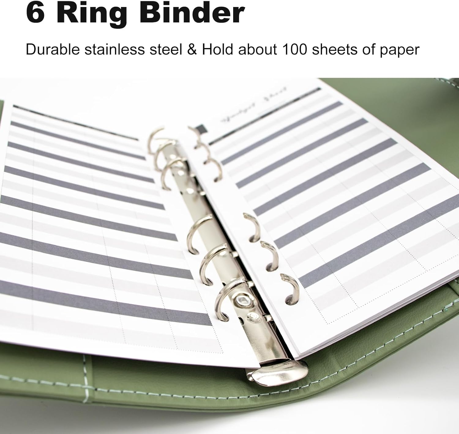 A5 Refillable 6 Ring Faux Leather Budget Binder,Mini Notebook Binder Cover for A5 Filler Paper,Loose Leaf Personal Planner Cover with Magnetic Buckle Closure(Marble Purple) 29 - northernschoolofshiatsu.co.uk