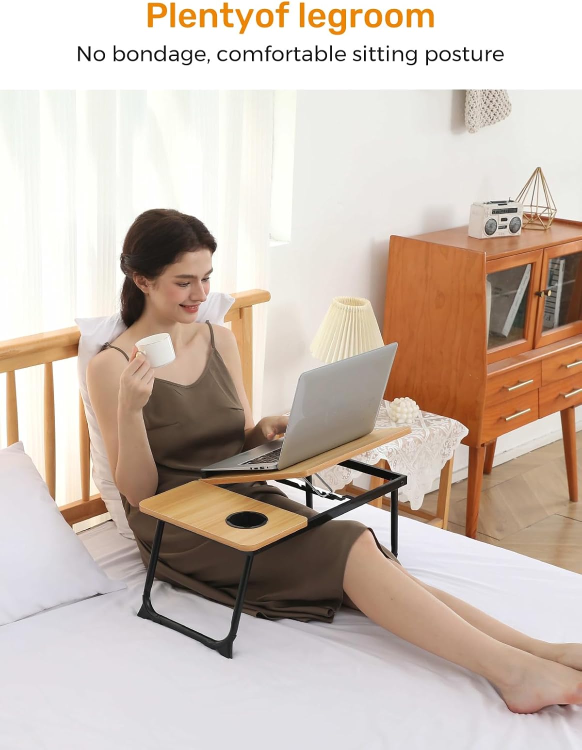 Lap Desk for Couch/Sofa/Floor, 5-Angle Adjustable Bed Desk with Foldable Legs &Cup Holder, Light Weight Bed Tray Table for Writing/Eating/Reading, Portable Laptop Stand for Adults, Kids, Brown 5 71yHNrHS1ZL. AC SL1500 - northernschoolofshiatsu.co.uk
