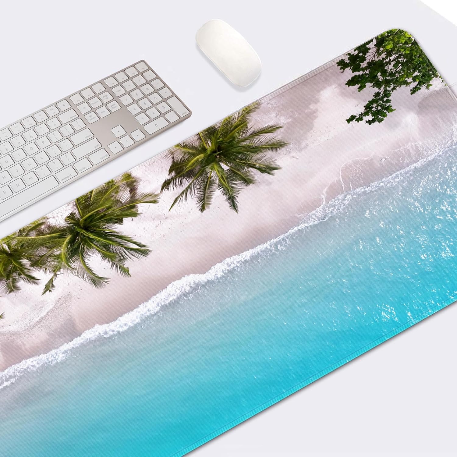 Arttown Blue Summer Beach Mouse Pad Large Gaming Mat Turquoise Ocean Non-Slip Desk Pad Keyboard and Mouse Desk Mat for Gamer, Office & Home, 31.5 x 15.7 in 6 71yNedO 5pL. AC SL1500 - northernschoolofshiatsu.co.uk