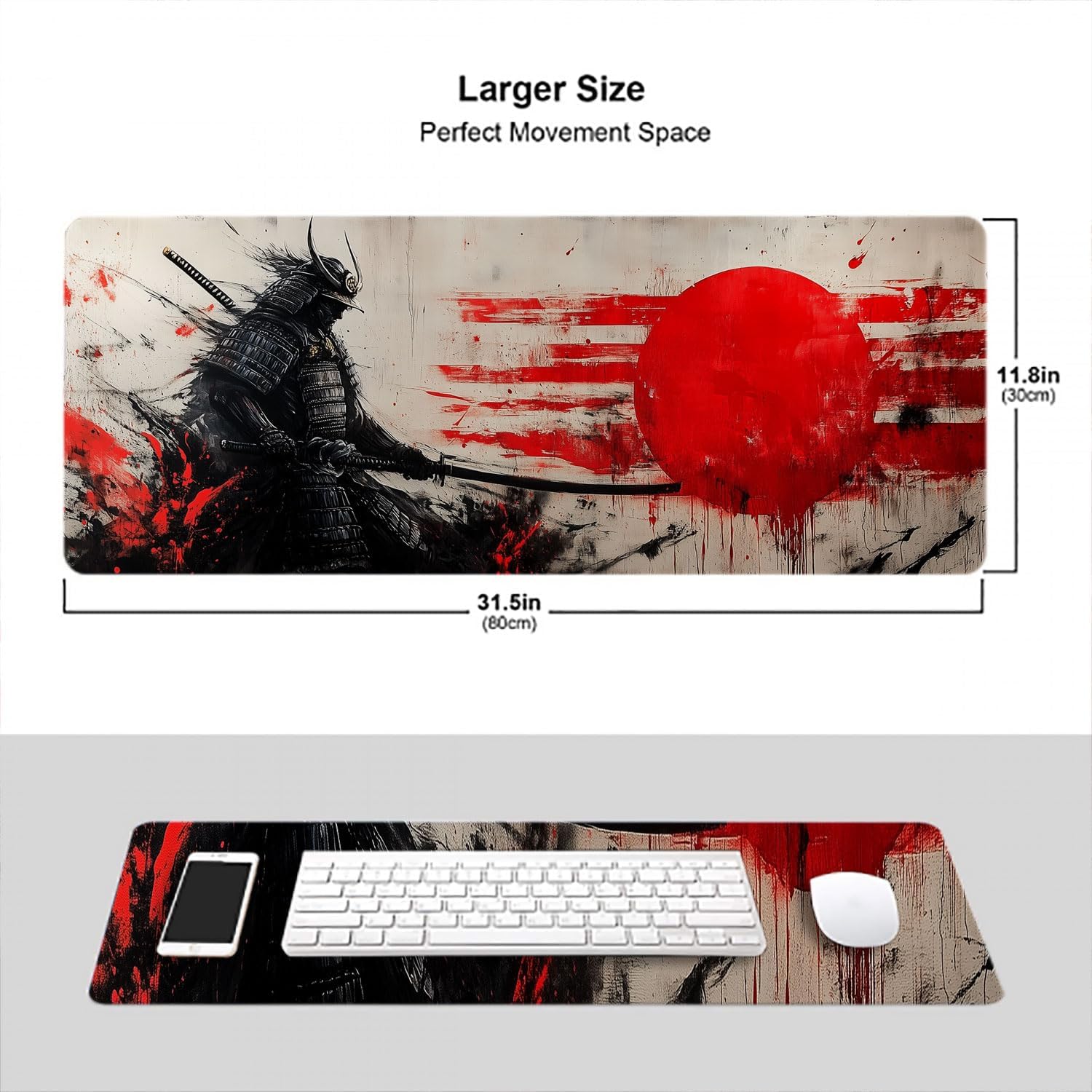 Japanese Samurai Desk Mat Anime Graffiti Large Gaming Mouse Mat with Stitched Edges,Non-Slip Waterproof Rubber Base Mous Mat 31.5"x11.8" Office Computer Keyboard Laptop Home 75 71ycjqKRkaL. AC SL1500 - northernschoolofshiatsu.co.uk