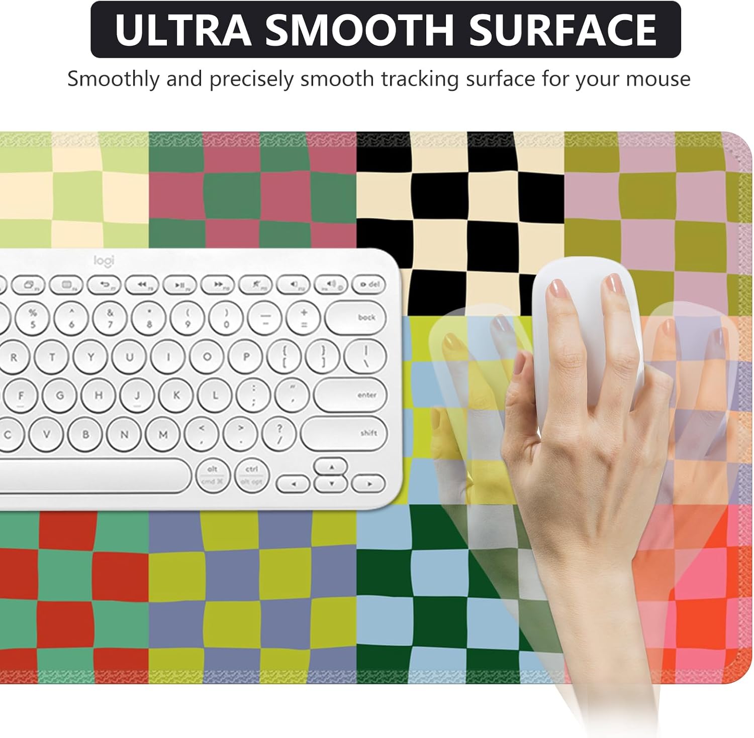 iCasso Checkered Desk Mat, Cute XXL Large Mouse Pad for Desk, Anti-Slip Big Mousepad with Stitched Edges, Keyboard Mat for Computer Desktop (Retro Checkered) 5 71yhMFWtg4L. AC SL1500 - northernschoolofshiatsu.co.uk