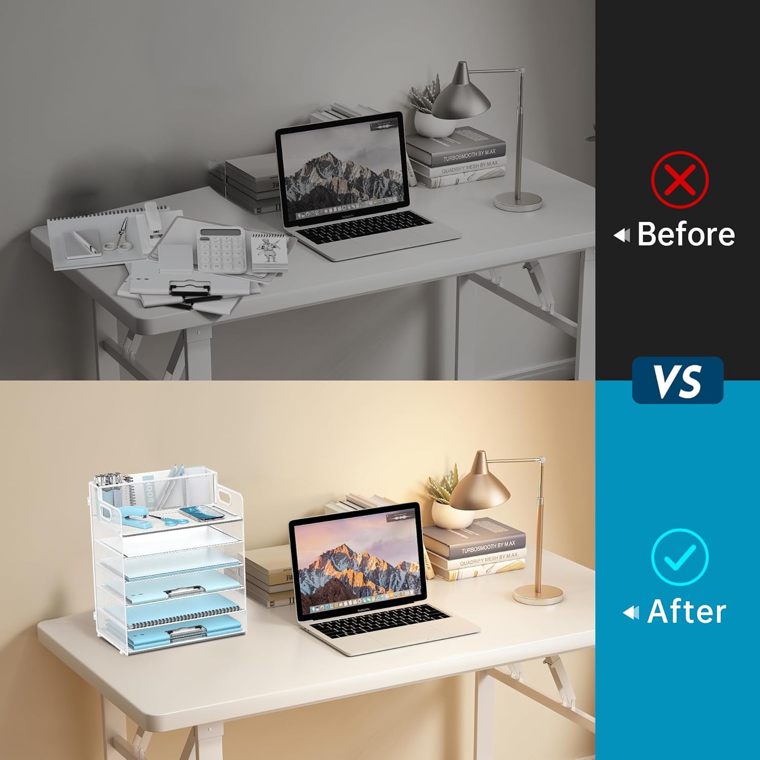 6-Tier Paper Letter Tray Organizer with Pen Holder, Mesh Desk Accessories & Workspace Organizers with Handle, File Sorter Office Supplies for Desk, White 6 71yjVpsP7FL. AC SL1500 - northernschoolofshiatsu.co.uk