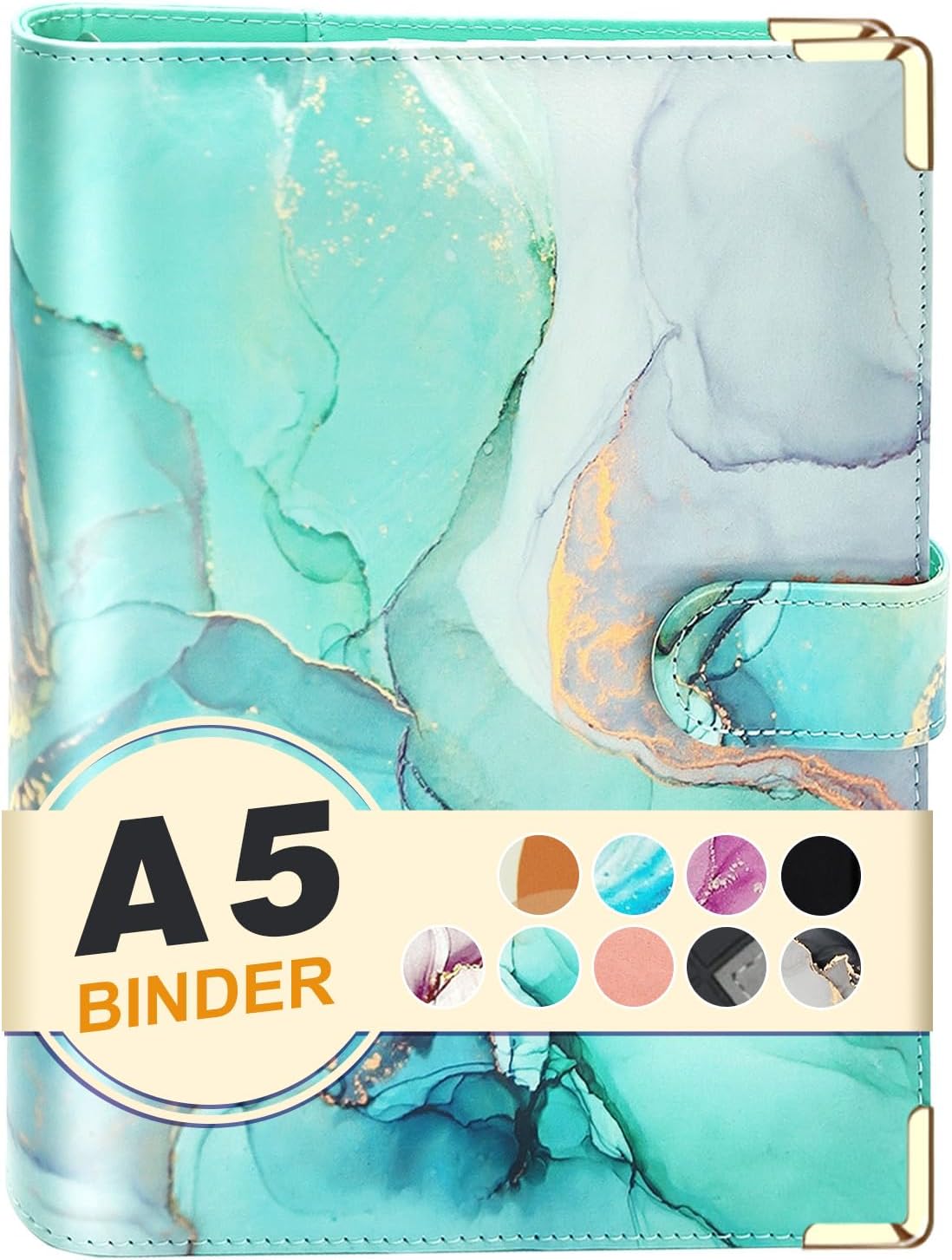 A5 Refillable 6 Ring Faux Leather Budget Binder,Mini Notebook Binder Cover for A5 Filler Paper,Loose Leaf Personal Planner Cover with Magnetic Buckle Closure(Marble Purple) 67 71z0BjrbI0L. AC SL1500 - northernschoolofshiatsu.co.uk