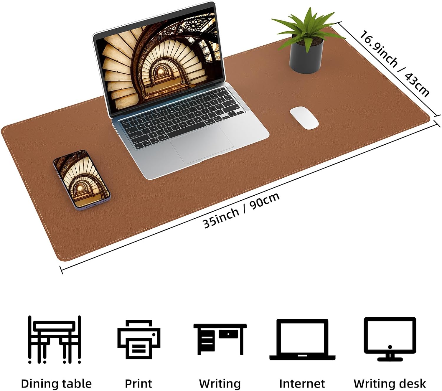 Large Desk Mat 47.2" x 17" Leather Desk Pad Protector with Natural Cork & PU Leather, Non-Slip Office Desk Mat, Large Mouse Pad, Waterproof Desk Blotter pad for Office&Home(Black) 65 71zaYispepL. AC SL1500 - northernschoolofshiatsu.co.uk