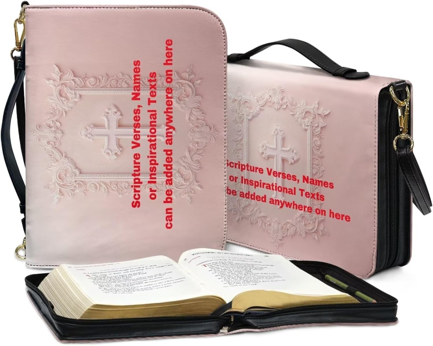 Custom Personalized PU Leather Bible Cover Case for Women,Customized Bible Cases Bible Tote Bag Bible Carrying Case Bible Carrier with Detachable Shoulder Strap,2XL 23 71zcwP5rjFL. AC SL1500 - northernschoolofshiatsu.co.uk