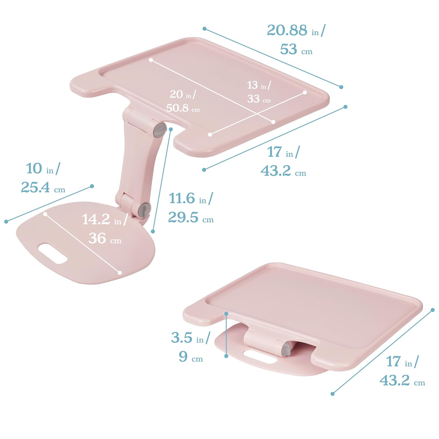 ECR4Kids The Surf Folding Portable Lap Desk, Large, Flexible Seating, Pink 2 71zv1SU7yPL. SL1500 - northernschoolofshiatsu.co.uk