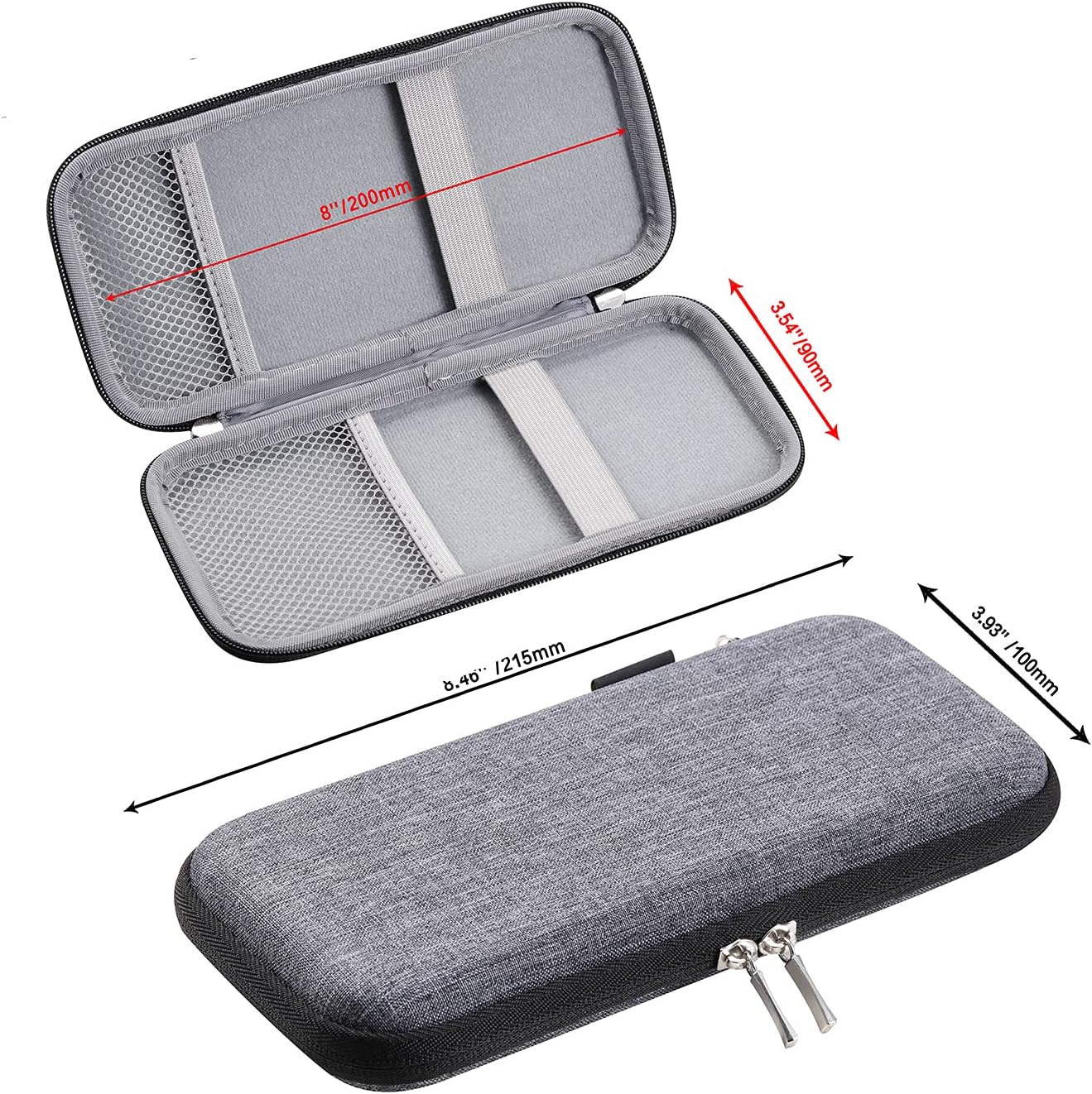 iDream365 Upgraded Hard Pencil Case Box for Adluts,Durable Pen Carrying Case with Zipper-Black 4 81+8vbkq2uL. AC SL1400 - northernschoolofshiatsu.co.uk