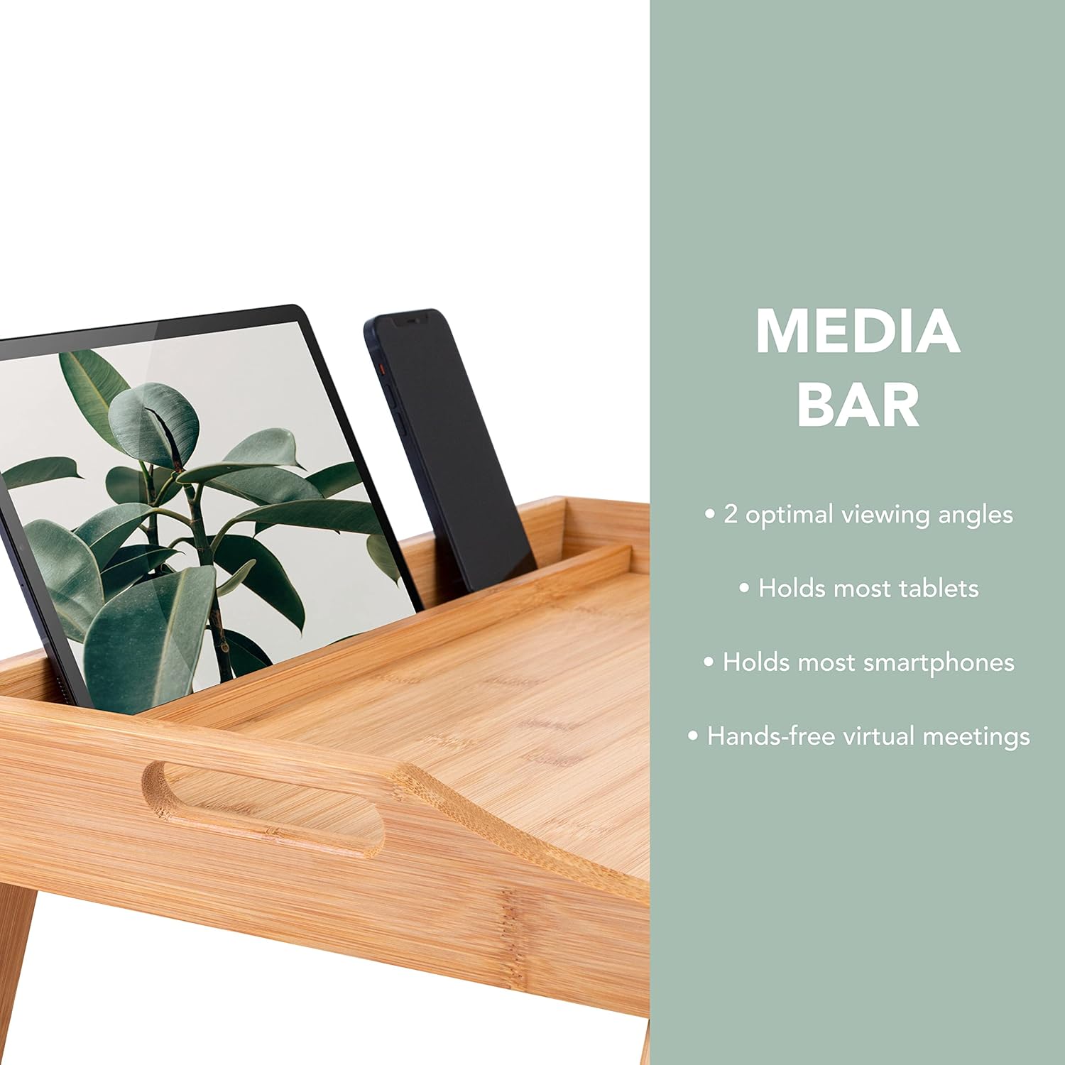 ROSSIE HOME Extra Large Bamboo Bed Tray, Lap Desk with Phone Holder - Fits up to 17.3 Inch Laptops and Most Tablets - Natural - Style No. 78107 4 81+IuXW8t3L. AC SL1500 - northernschoolofshiatsu.co.uk