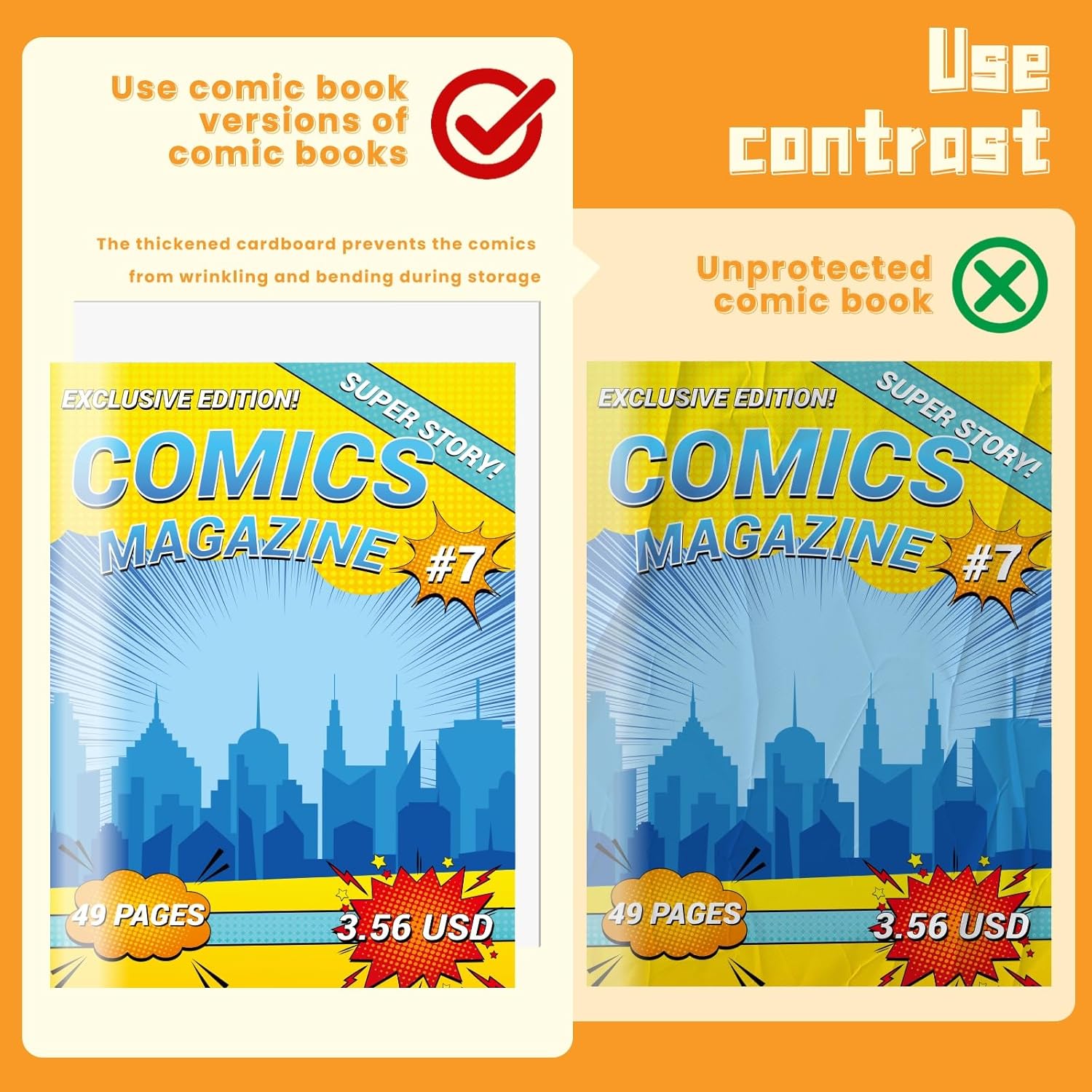 100 Pcs Current Size Comic Book Boards, 24-Point/400gsm Solid Backing Boards White Protective Sheets Fabric Backing Board Regular Comics Magazine Storage for Collectors, 6.75 X 10.5 inches 4 81+Z2ZaK6ML. AC SL1500 - northernschoolofshiatsu.co.uk