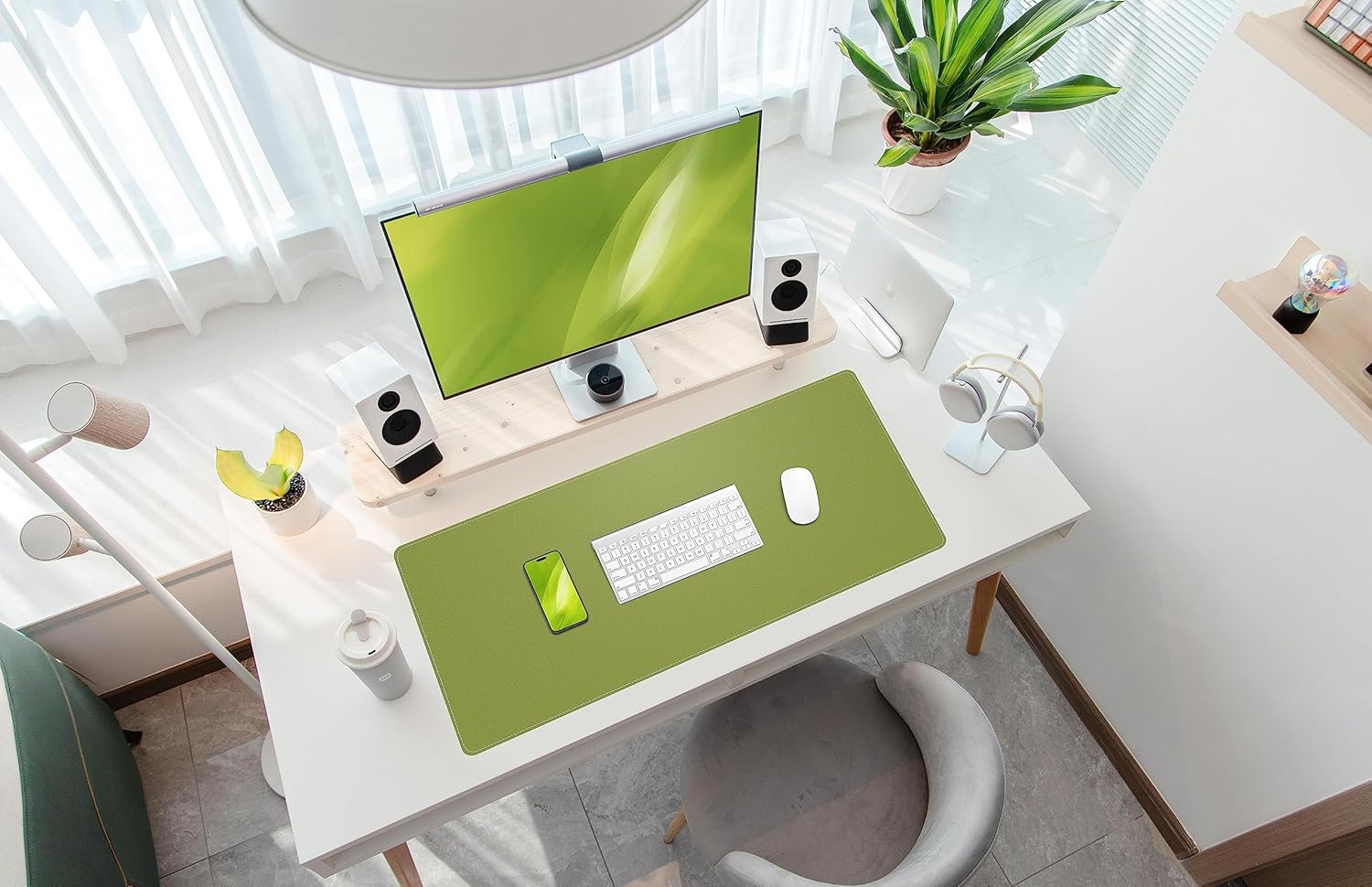 Large Desk Mat 47.2" x 17" Leather Desk Pad Protector with Natural Cork & PU Leather, Non-Slip Office Desk Mat, Large Mouse Pad, Waterproof Desk Blotter pad for Office&Home(Black) 301 81 Nuz6Wj7L. AC SL1500 - northernschoolofshiatsu.co.uk