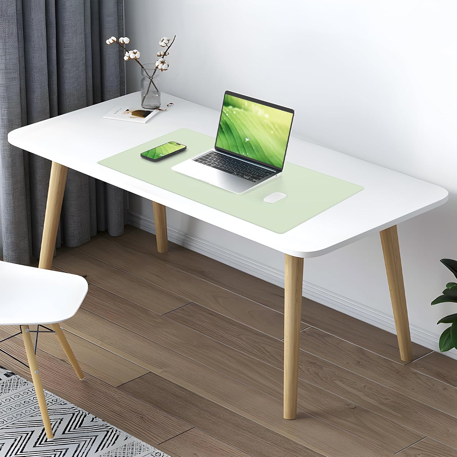 Large Desk Mat 47.2" x 17" Leather Desk Pad Protector with Natural Cork & PU Leather, Non-Slip Office Desk Mat, Large Mouse Pad, Waterproof Desk Blotter pad for Office&Home(Black) 338 81 R QYmgTL. AC SL1500 - northernschoolofshiatsu.co.uk