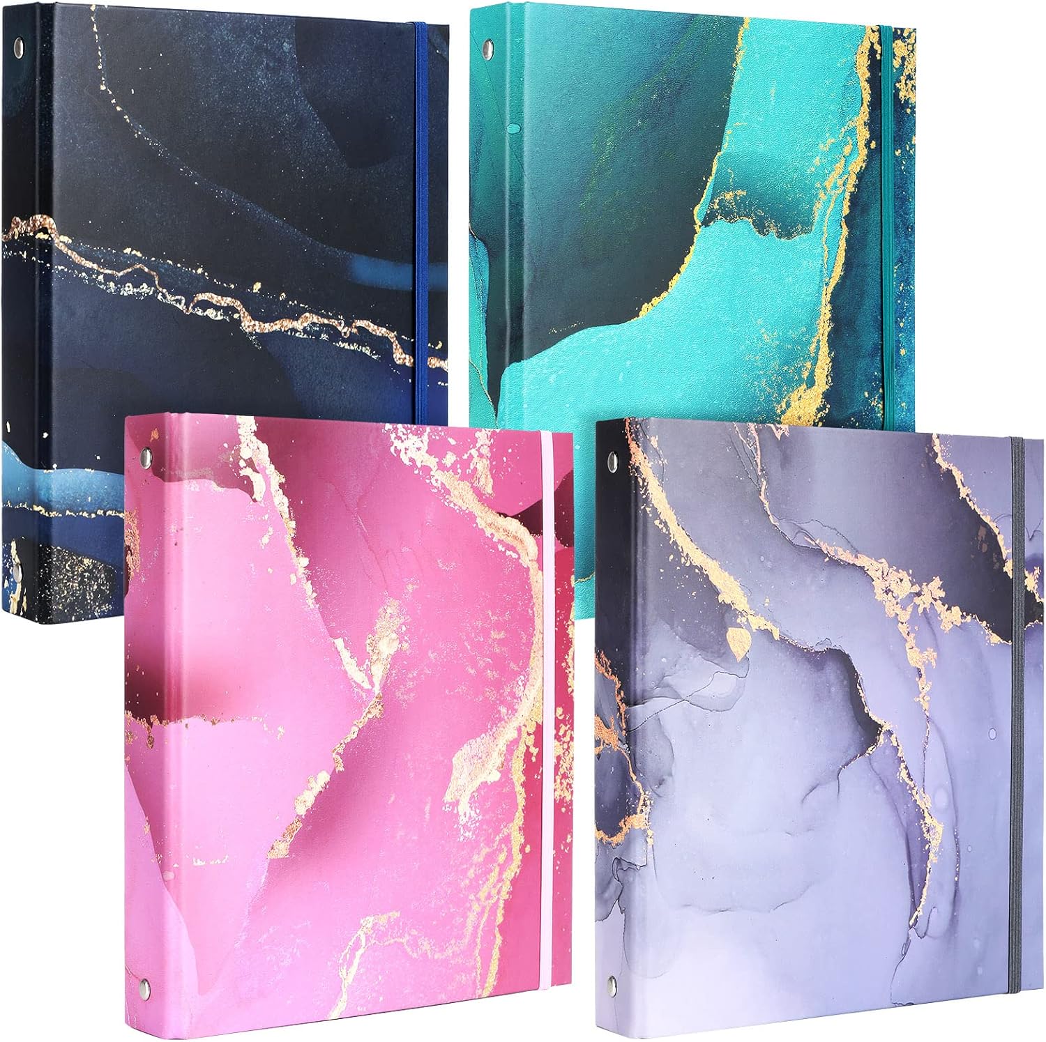 Colarr 4 Pcs Cute Mini Marble Binders 5.5 x 8.5 Three Ring Decorative Hardcover with Elastic Cord 1 Inch Mini Binders for School Office Supplies and Home Use 1 81 UA+u7BHL. AC SL1500 - northernschoolofshiatsu.co.uk