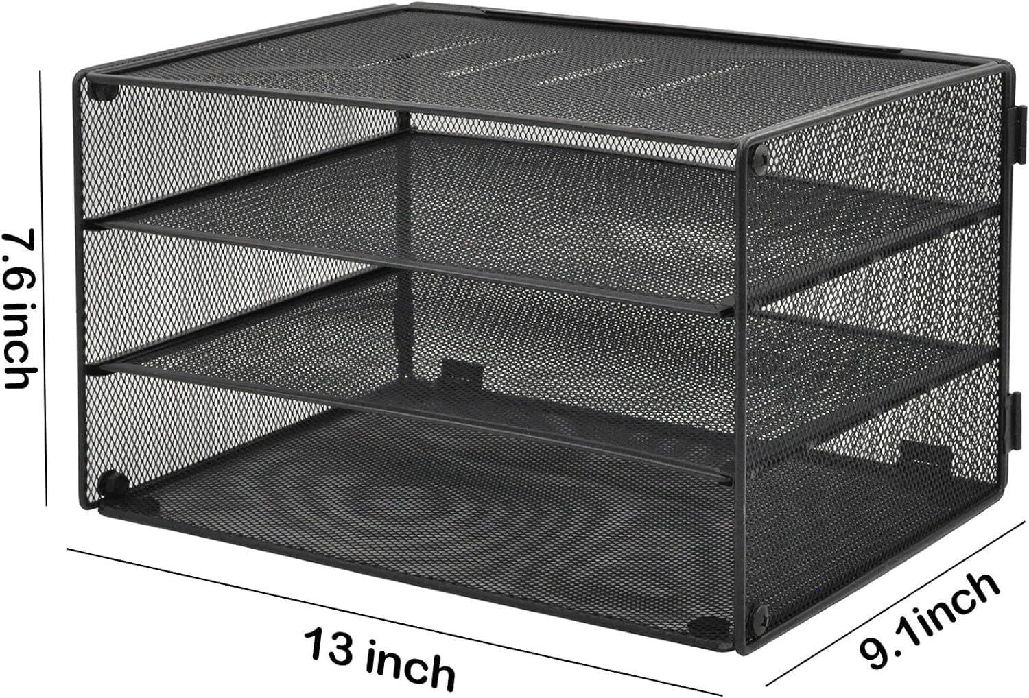 COSYAWN 3 Tier Mesh Desk Paper Tray Organizer, File Organization for Letter Document, Desktop Mail Storage Holder for Office Home School, Black 4 81 e+0VsE6L. AC SL1500 - northernschoolofshiatsu.co.uk