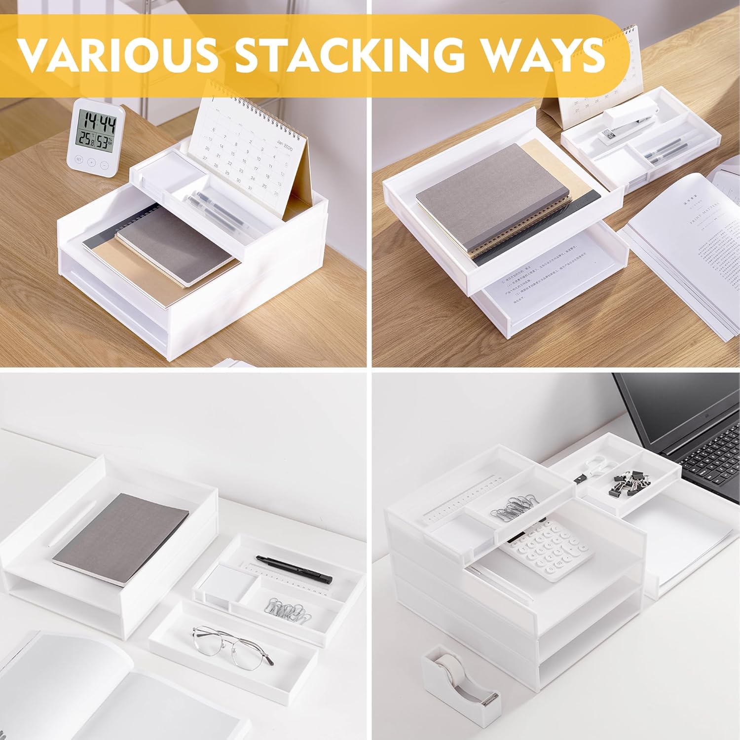 Eufrozy 3 Tier Stackable Letter Tray Paper Organizer, White Desk Paper Tray for Office Desktop Organizing, Cardboard Inbox, File Sorter, A4 Paper Turn in Tray, Document Storage, Mail Holder 6 81 jgRdHWkL. AC SL1500 - northernschoolofshiatsu.co.uk