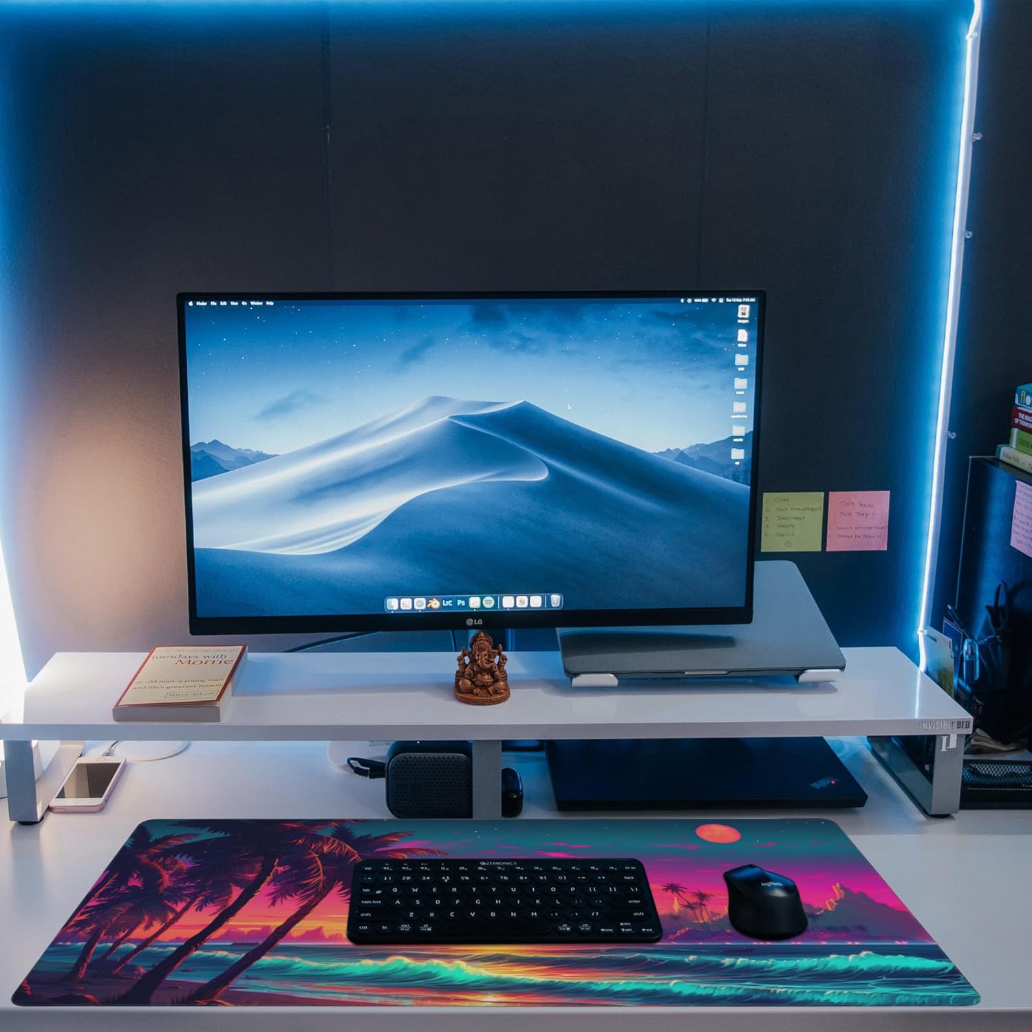 Large Gaming Mouse Pad for Desk,Japanese Night Street Restaurant Desk Mat,Anime Street Scene Desk Pad,Extended Big Computer Keyboard Mouse Pad with Non-Slip Base and Stitched Edge,31.5"x11.8" 104 - northernschoolofshiatsu.co.uk