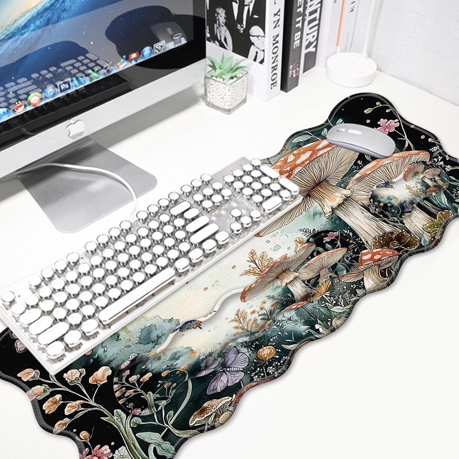 4 in 1 Desk Mat Set,Mouse Pad with Keyboard Wrist Rest,Wave-Shaped Design,Non-Slip Rubber Base,Waterproof,for Home,Office,Gaming,Starry Night 60 810Son26ydL. AC SL1500 - northernschoolofshiatsu.co.uk