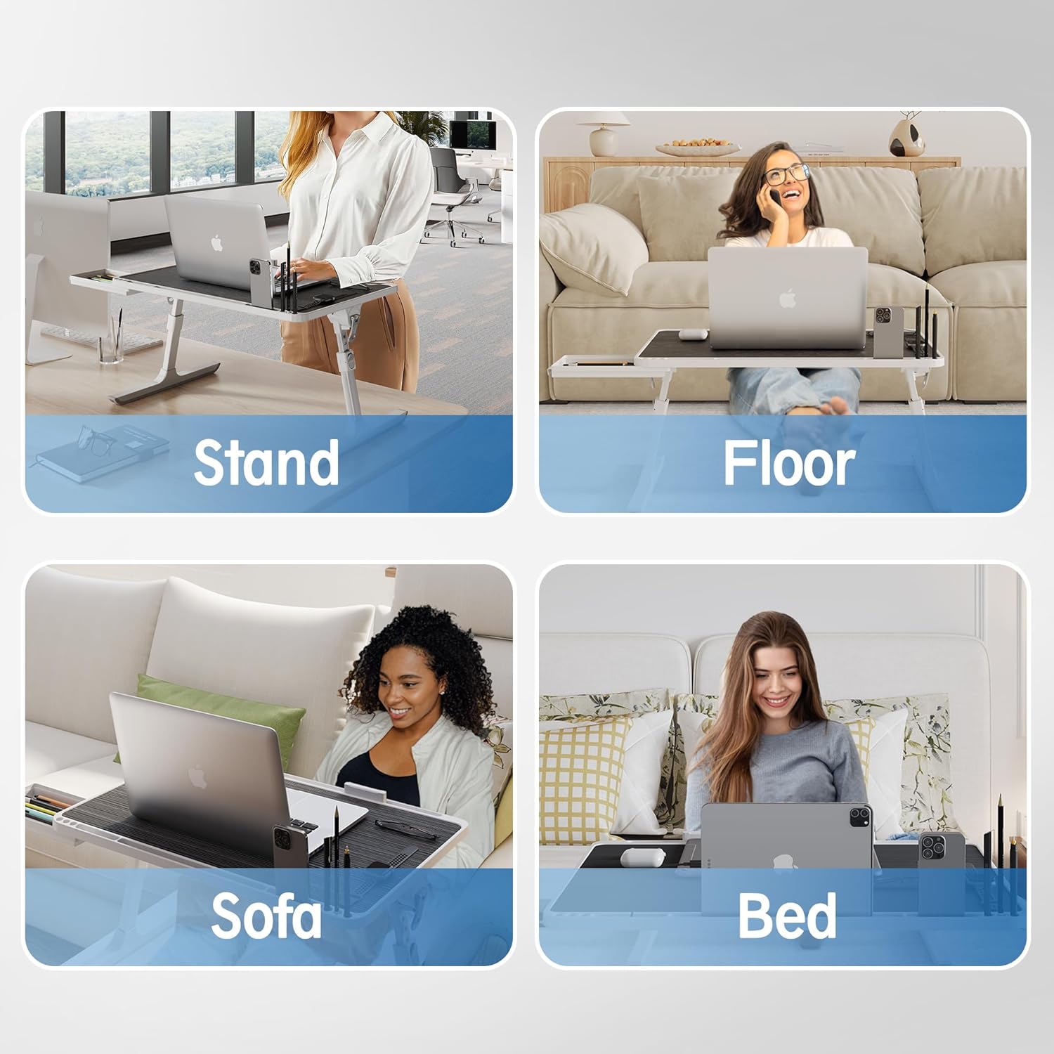Monomi Laptop Desk for Bed, Height & Angle Adjustable Laptop Stand for Bed,X-Large Folding Portable Lap Desks Trays with Storage Drawers, Lap Table for Eating, Working, Writing and Drawing 17 810rrQjZmyL. AC SL1500 - northernschoolofshiatsu.co.uk