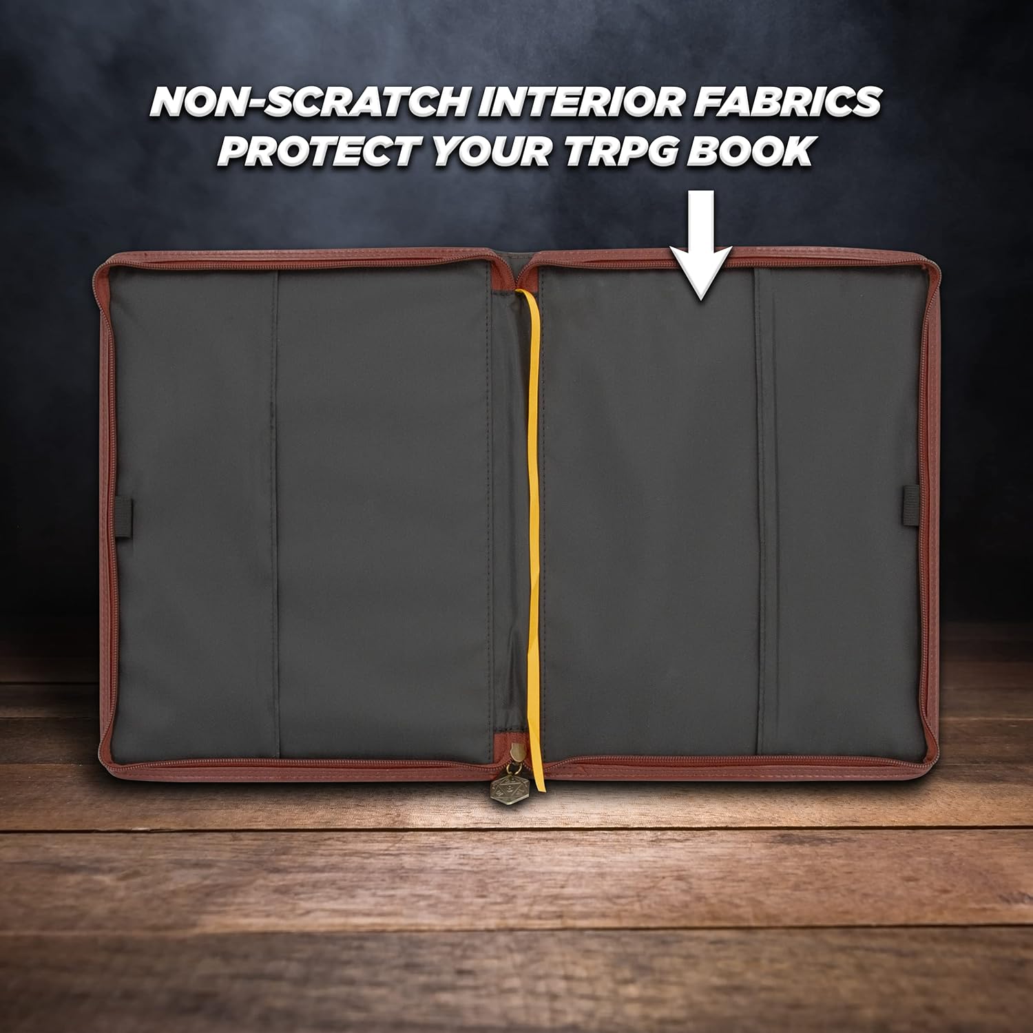 CASEMATIX Book Cover Sleeve for 11" TTRPG Rulebooks - Protective Large Book Cover for TRPG Books up to 11" x 8.5" x 1" with Built-in Bookmark and Pen Loops Compatible with DND Books & More 3 811JPWzyqCL. AC SL1500 - northernschoolofshiatsu.co.uk