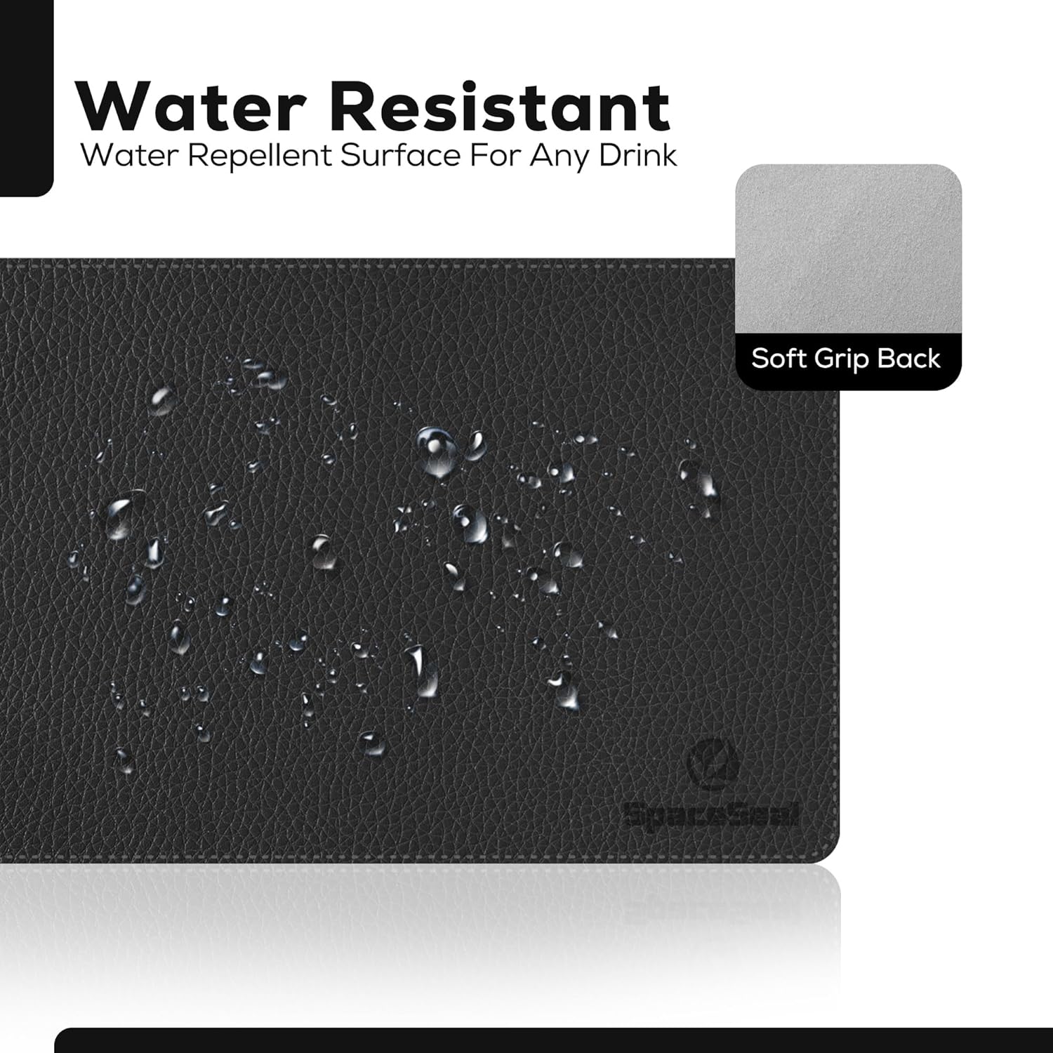 Space Seal® Leather Mouse Pads for Desk (Black 23.6” x 13.8”) - Non Slip PU Leather Desk Mat for Keyboard and Mouse - Elevate Your Workspace with Large Waterproof Computer Desk Mat for Desktop 5 8122GRaYutL. AC SL1500 - northernschoolofshiatsu.co.uk