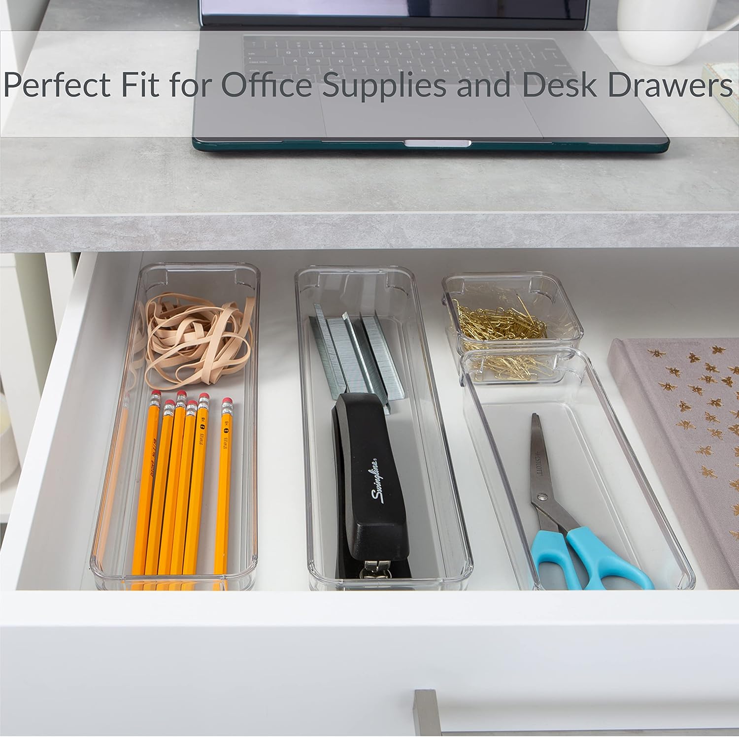 Simplify 4 Piece Multipurpose Drawer Organizers | Bathroom | Vanity | Cosmetic & Jewelry Storage | Kitchen | Clear 2 812qOQR987L. AC SL1500 - northernschoolofshiatsu.co.uk