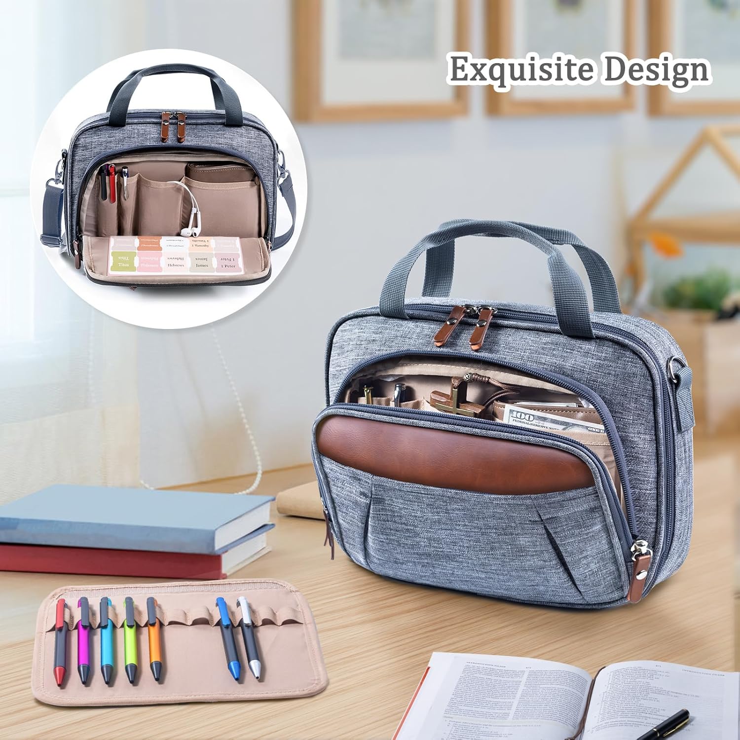 Large Bible Cover for Men - Bible Cover Case for Women - Bible Carrying Case - Bible Bag Bible Carrier with Pockets for Bible Tabs,Bible Study Supplies -Book Cover Protector for Book Lovers 2 813+jbP9QuL. AC SL1500 - northernschoolofshiatsu.co.uk