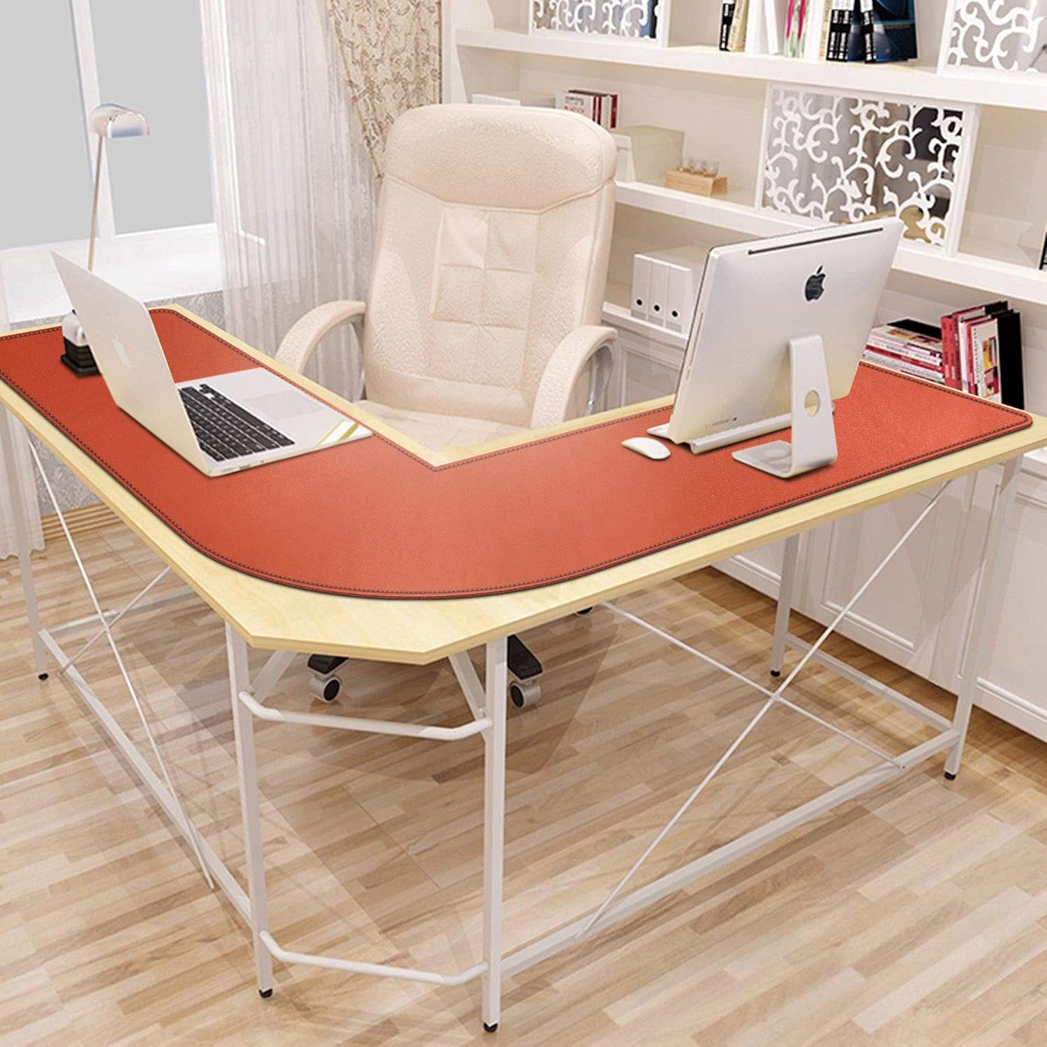Mydours L-Shape Desk Pad, (38"+38) x 13" Large PU Leather Corner Desk Mat Blotter, XXL Large Waterproof Gaming Mouse Pad, Desktop Protector for Computer Keyboard Home Office (Black) 48 813riMOO2QL. AC SL1500 - northernschoolofshiatsu.co.uk