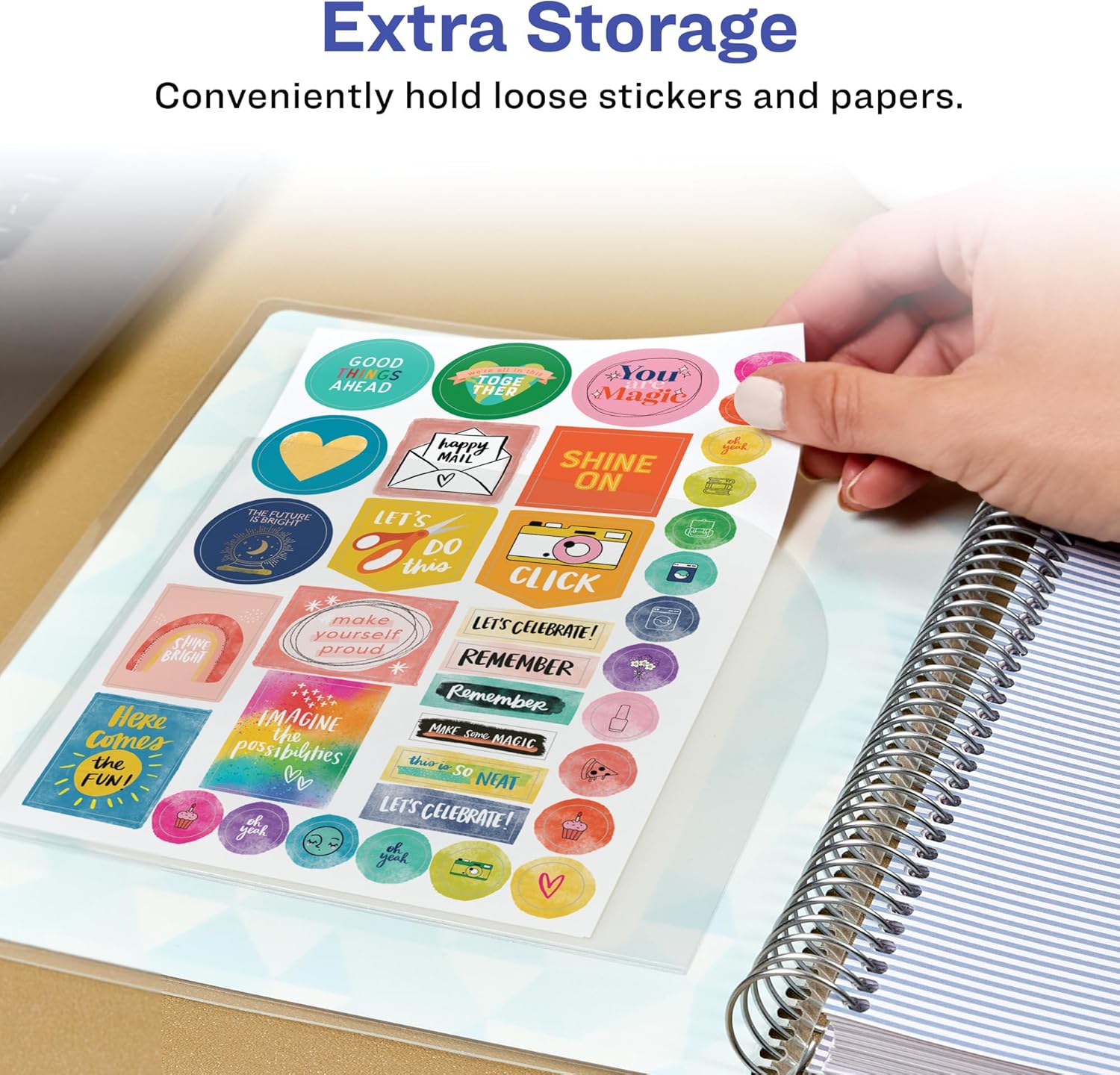 Avery Corner Pockets, 6" x 6", Translucent Pockets for Planners and Notebooks, 2 Adhesive Pockets Total (73715) 4 813ujaDKU6L. AC SL1500 - northernschoolofshiatsu.co.uk
