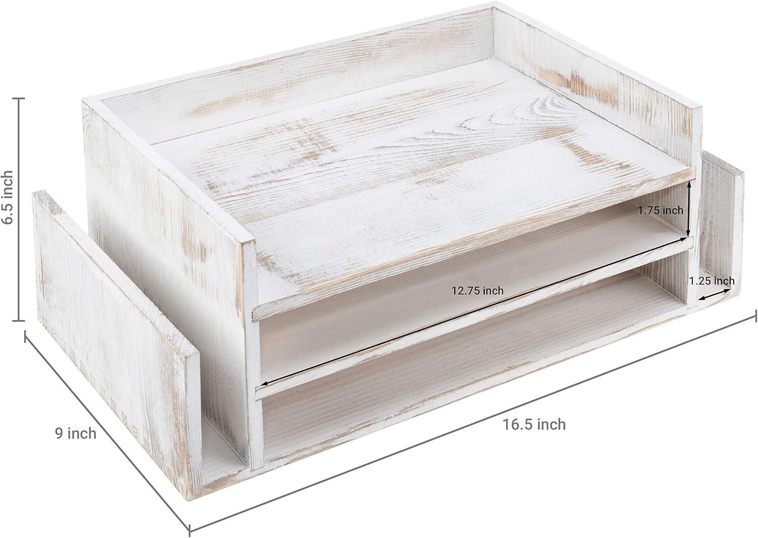 MyGift 3-Tier Desk Organizer & File Tray, Wood Letter Holder for Office, Farmhouse White Wood Desktop Document Organizer with Paper Storage 4 8143kRZHN2L. AC SL1500 - northernschoolofshiatsu.co.uk