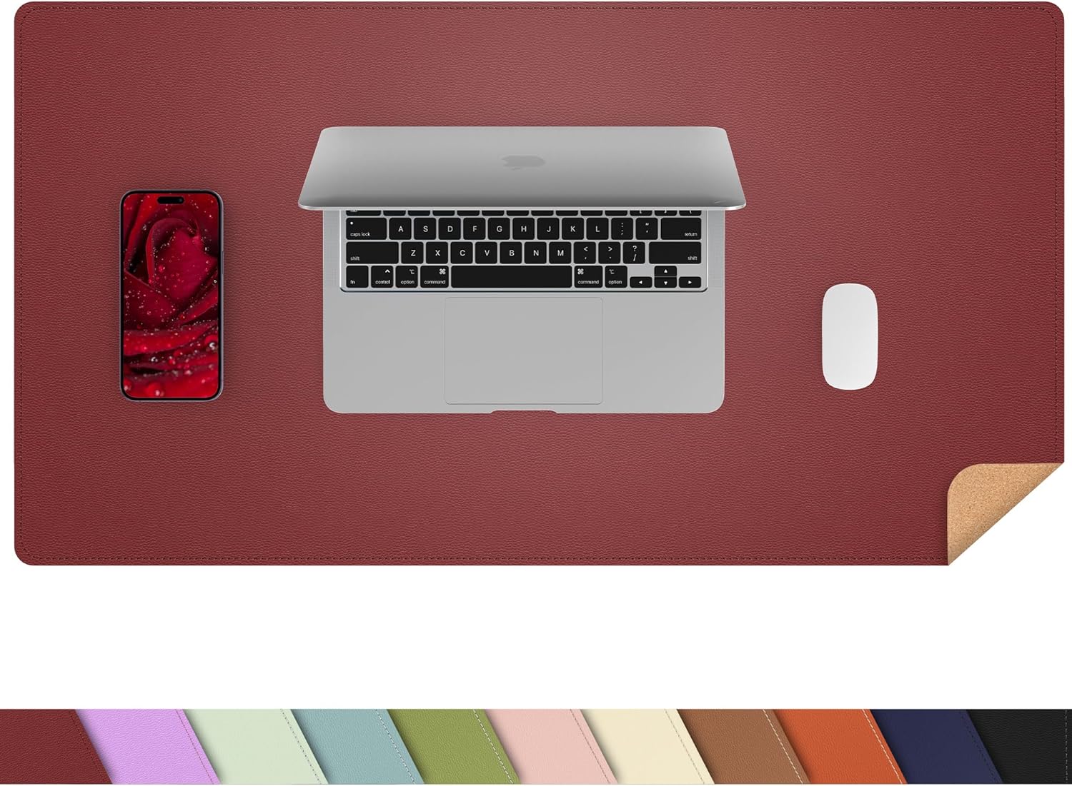 Large Desk Mat 47.2" x 17" Leather Desk Pad Protector with Natural Cork & PU Leather, Non-Slip Office Desk Mat, Large Mouse Pad, Waterproof Desk Blotter pad for Office&Home(Black) 178 814kLFU9QjL. AC SL1500 - northernschoolofshiatsu.co.uk
