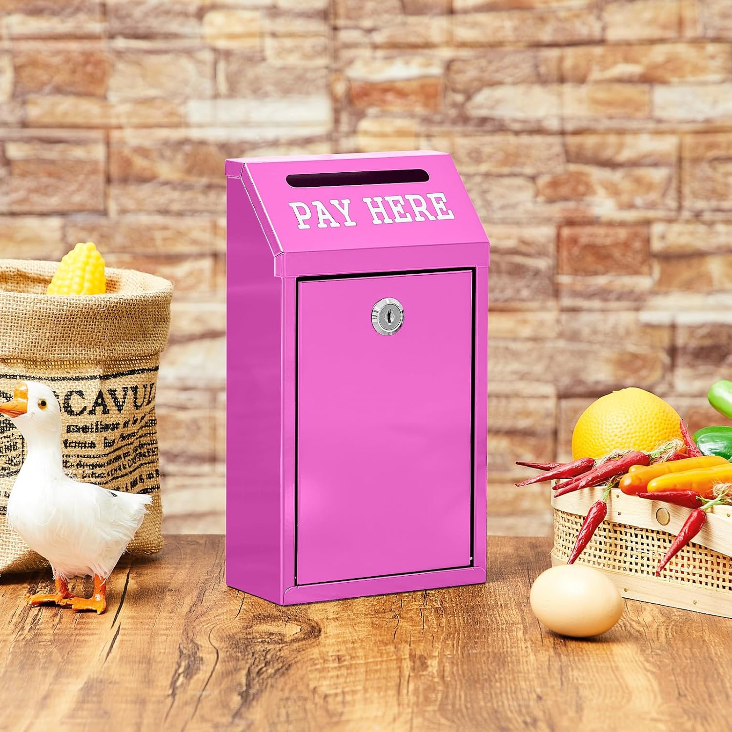 Safe Cash Box Money Collection Metal Donation Box with Lock Wall Mount Pre Drilled Mailbox Delivery Ballot for Home Office Outdoor Self Serve Stand(Black,10.2 x 5.7 x 2.8 Inch) 78 814sWyAb3FL. AC SL1500 - northernschoolofshiatsu.co.uk