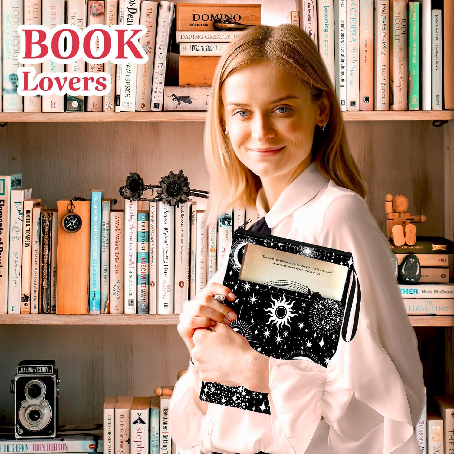 Slohif Book Sleeve Pouch Book Cover Protector with Zipper Black Book Beau Booksleeve Pouches for Paperback HardBook Cover Reading Accessories Item for Students Women Readers(Sun Moon) 7 814tM9iXfhL. AC SL1500 - northernschoolofshiatsu.co.uk