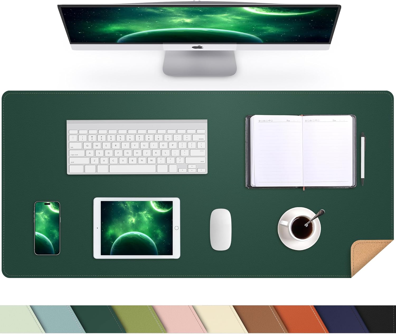 Large Desk Mat 47.2" x 17" Leather Desk Pad Protector with Natural Cork & PU Leather, Non-Slip Office Desk Mat, Large Mouse Pad, Waterproof Desk Blotter pad for Office&Home(Black) 254 8151GTf9qCL. AC SL1500 - northernschoolofshiatsu.co.uk