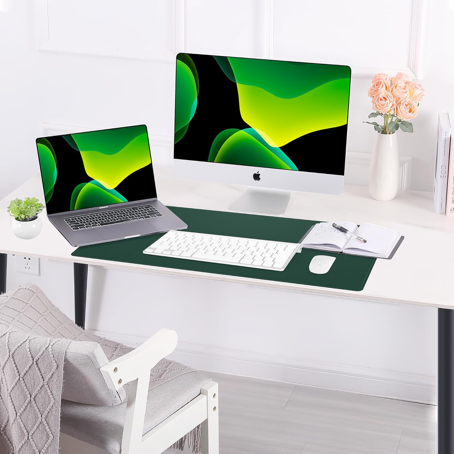 Large Desk Mat 47.2" x 17" Leather Desk Pad Protector with Natural Cork & PU Leather, Non-Slip Office Desk Mat, Large Mouse Pad, Waterproof Desk Blotter pad for Office&Home(Black) 354 8158VCvU8EL. AC SL1500 - northernschoolofshiatsu.co.uk