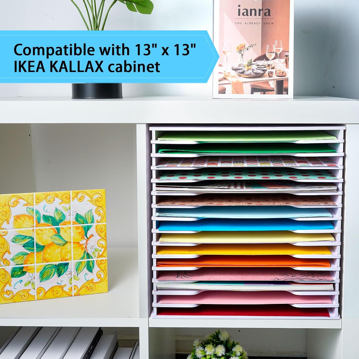 SANFURNEY Scrapbook Paper Organizer for Sizes 12" x 12", 15 Slots File Sorter Storage, Document Holder, Desktop Scrapbook Paper Organizer Rack for Home Office School (White, 15 Slots - Large Size) 31 815cqonrwEL. AC SL1500 - northernschoolofshiatsu.co.uk
