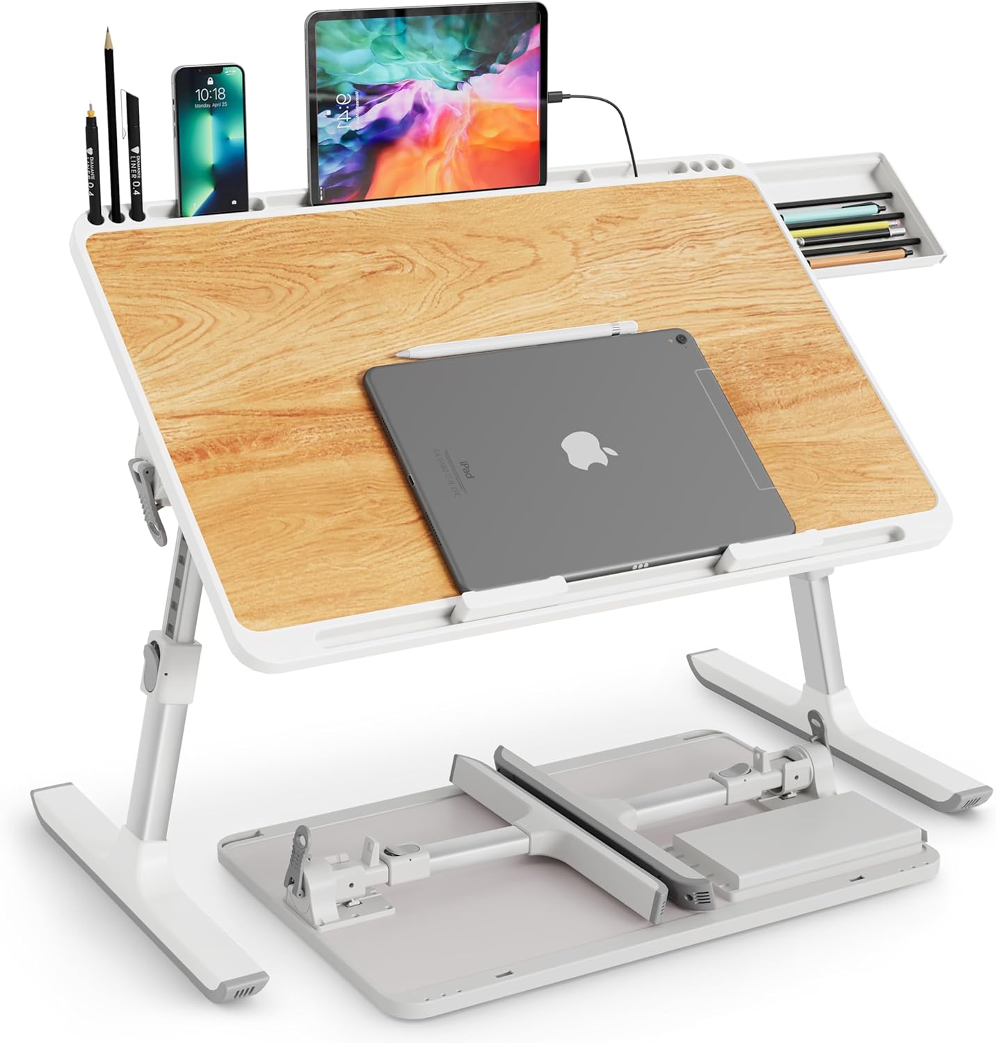 Monomi Laptop Desk for Bed, Height & Angle Adjustable Laptop Stand for Bed,X-Large Folding Portable Lap Desks Trays with Storage Drawers, Lap Table for Eating, Working, Writing and Drawing 18 816S5np4 BL. AC SL1500 - northernschoolofshiatsu.co.uk