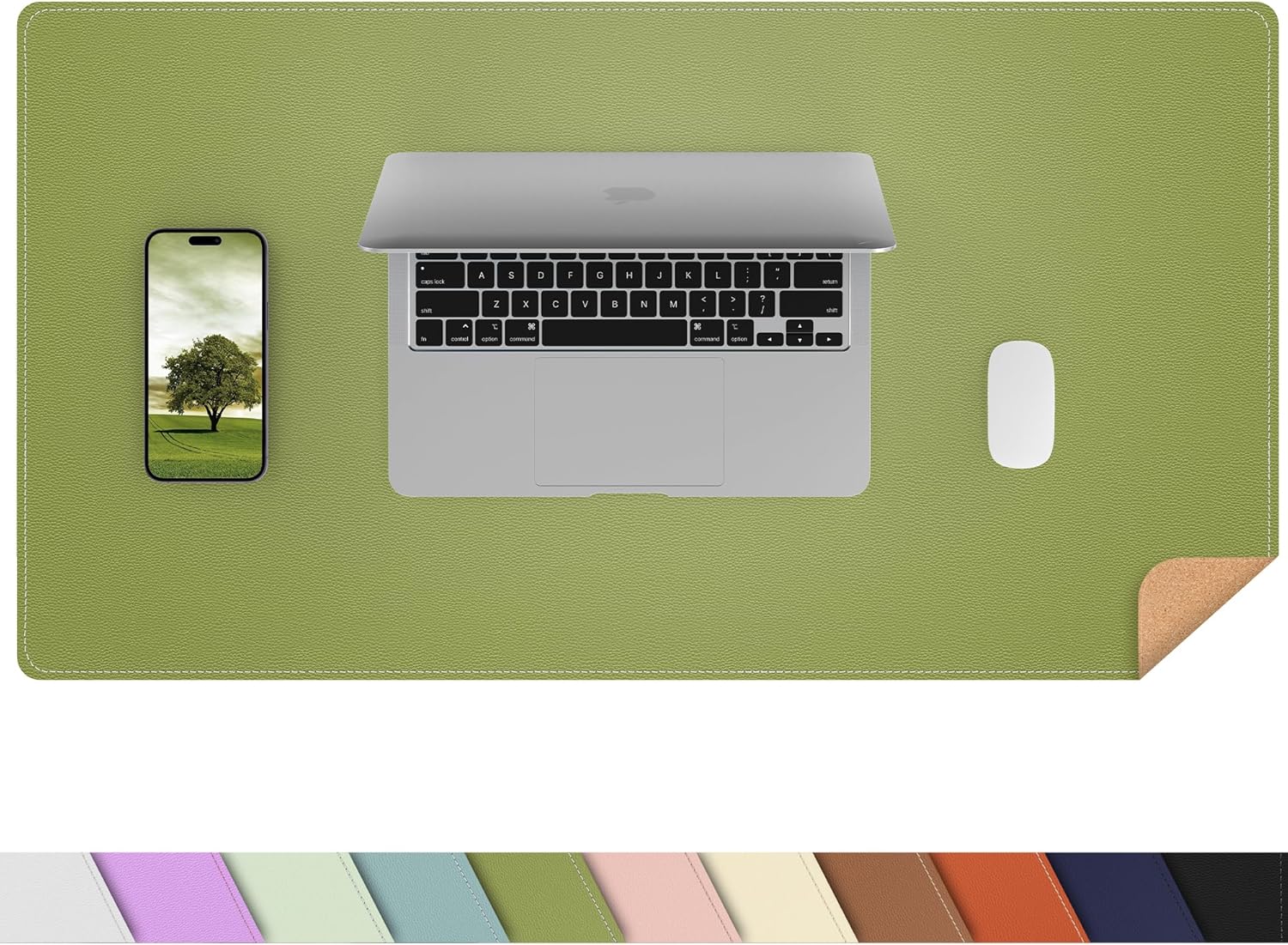 Large Desk Mat 47.2" x 17" Leather Desk Pad Protector with Natural Cork & PU Leather, Non-Slip Office Desk Mat, Large Mouse Pad, Waterproof Desk Blotter pad for Office&Home(Black) 339 816VcwG0KjL. AC SL1500 - northernschoolofshiatsu.co.uk